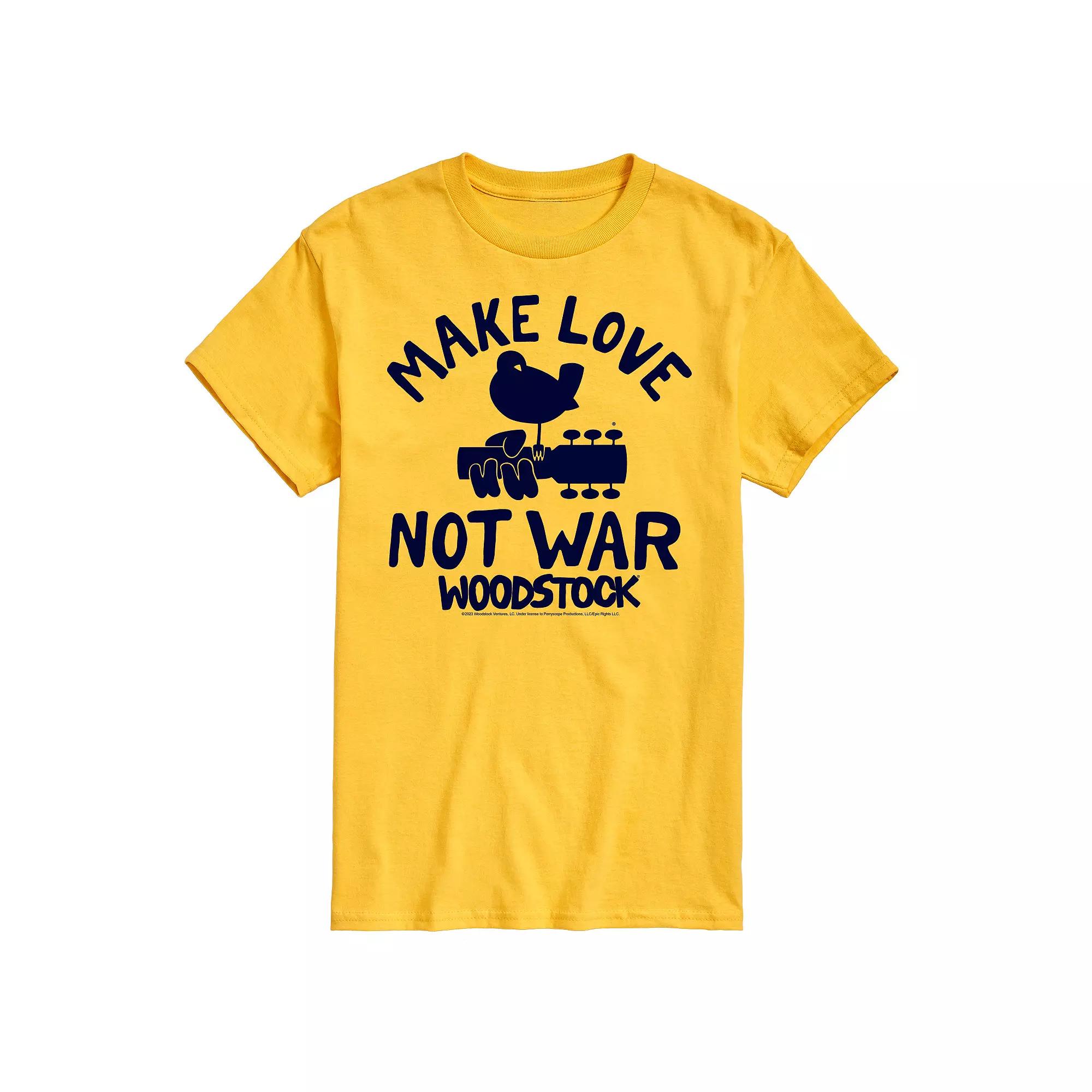 Men's Woodstock Make Love Not War Graphic Tee,  Product Image