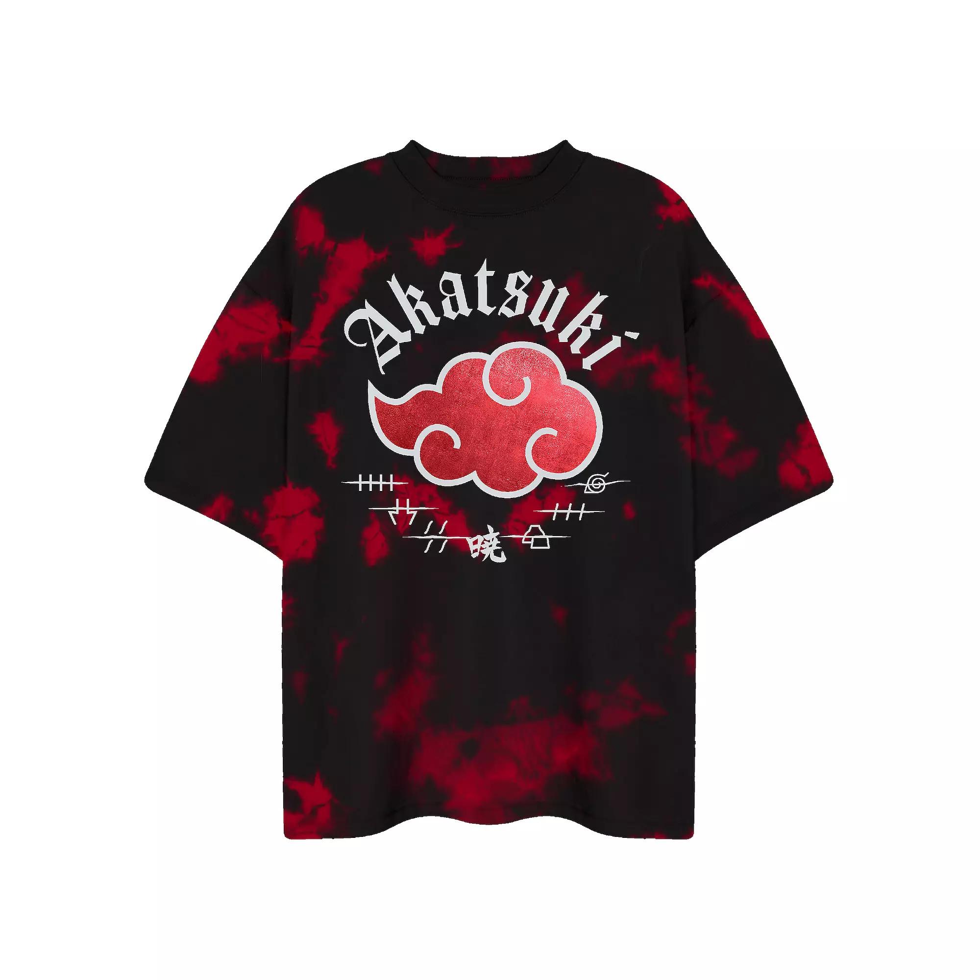 Men's Naruto Akatsuki Cloud Crewneck Graphic Tee, Size: Medium, Black Product Image