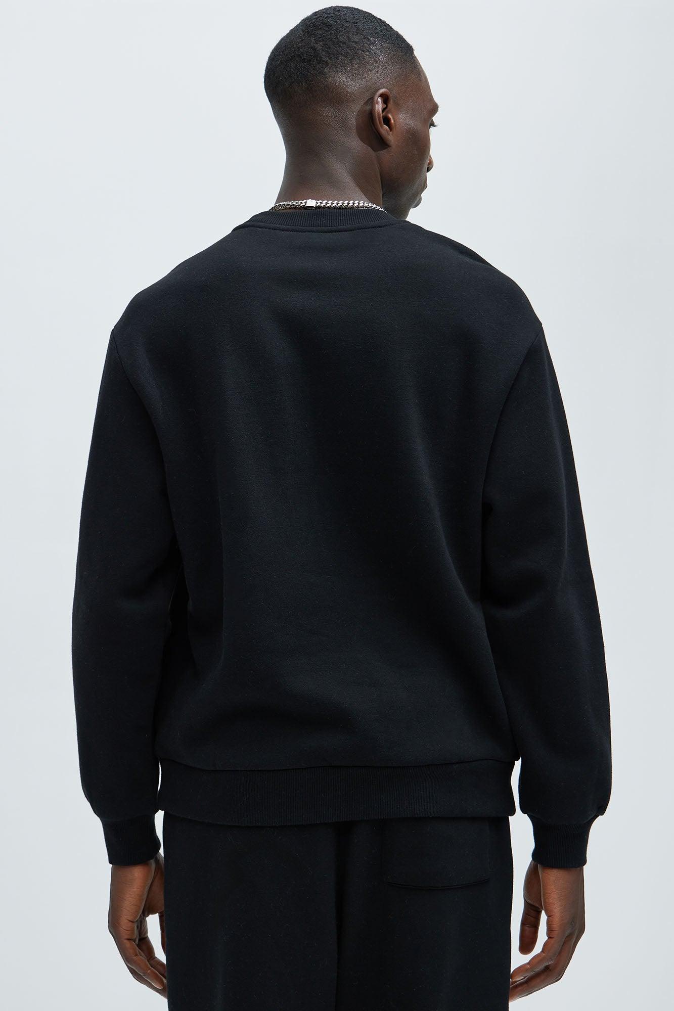 Tyson Crew Neck Sweatshirt - Black Product Image