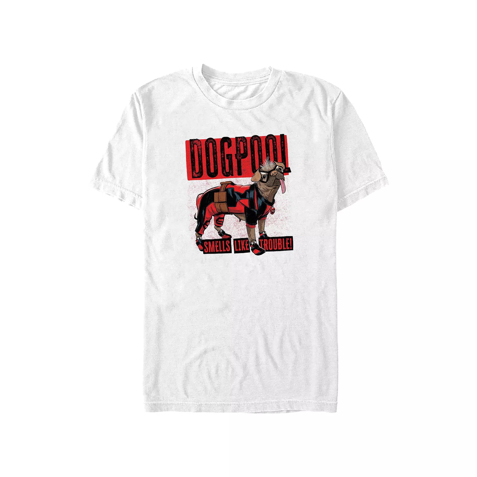 Big & Tall Marvel Deadpool & Wolverine Dogpool Smells Like Trouble Graphic Tee, Men's,  Product Image