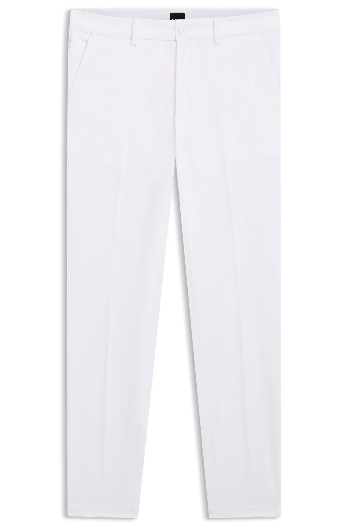 Slim-fit pants in cotton-blend twill Product Image