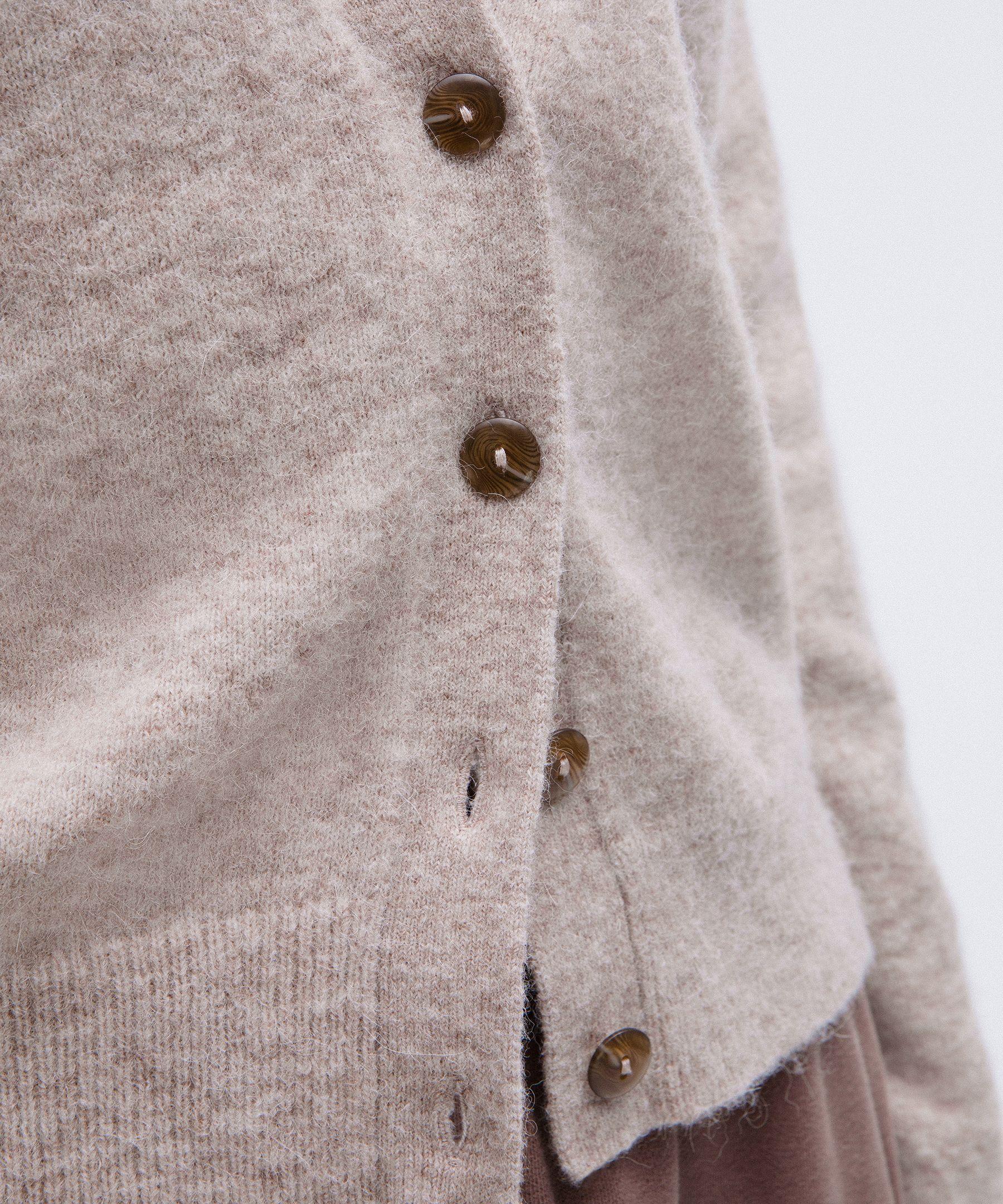 Women's Alpaca Wool-Blend Cardigan Sweater Product Image