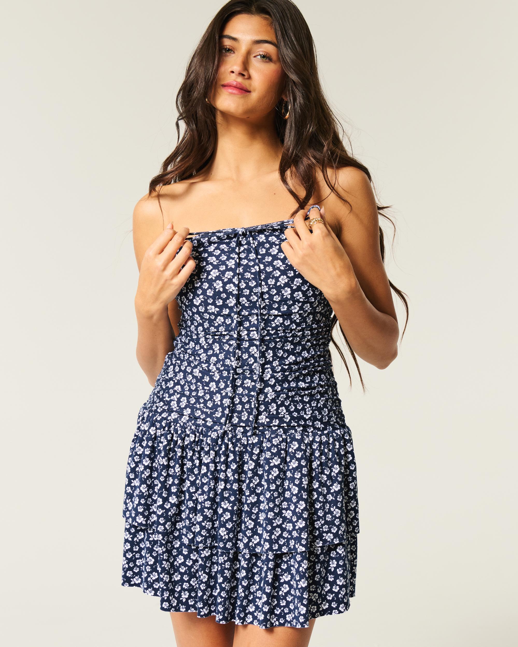 Strapless Knit Skort Dress Product Image