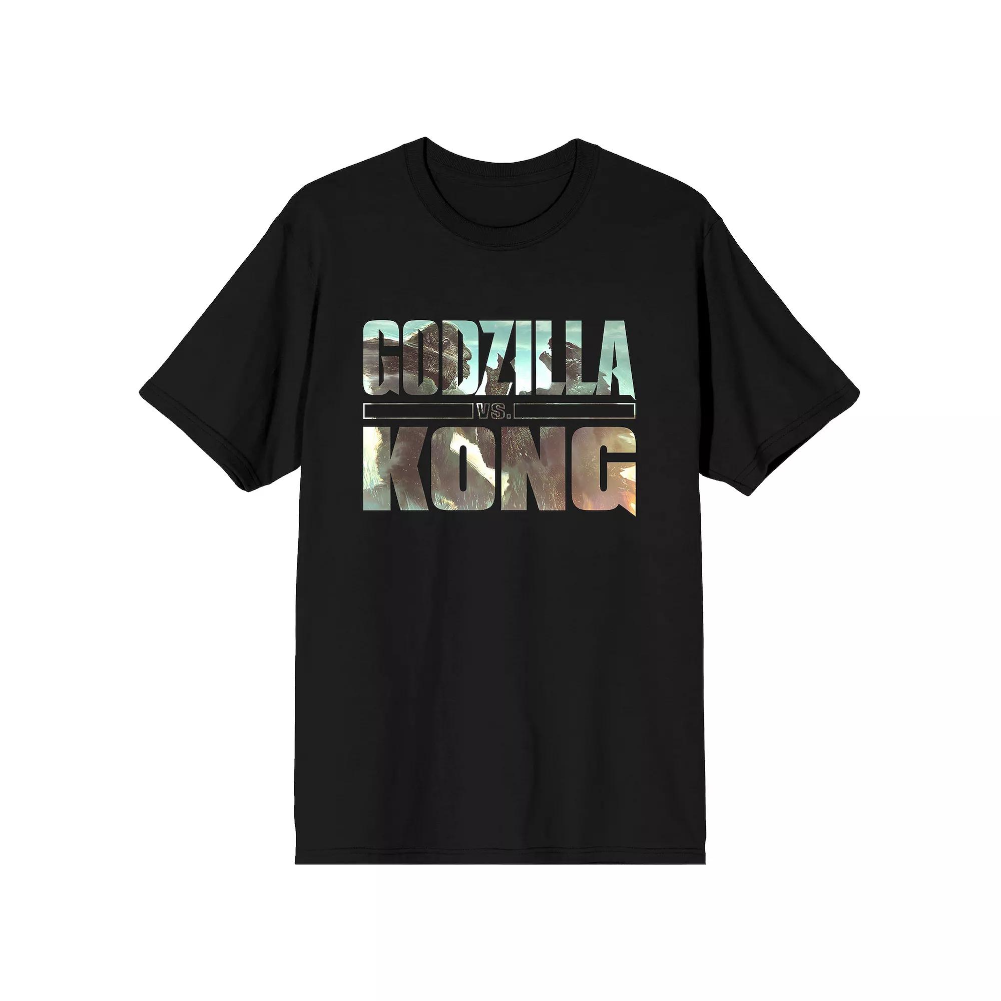 Men's Godzilla Vs Kong Movie Tee, Size: Large, Black Product Image