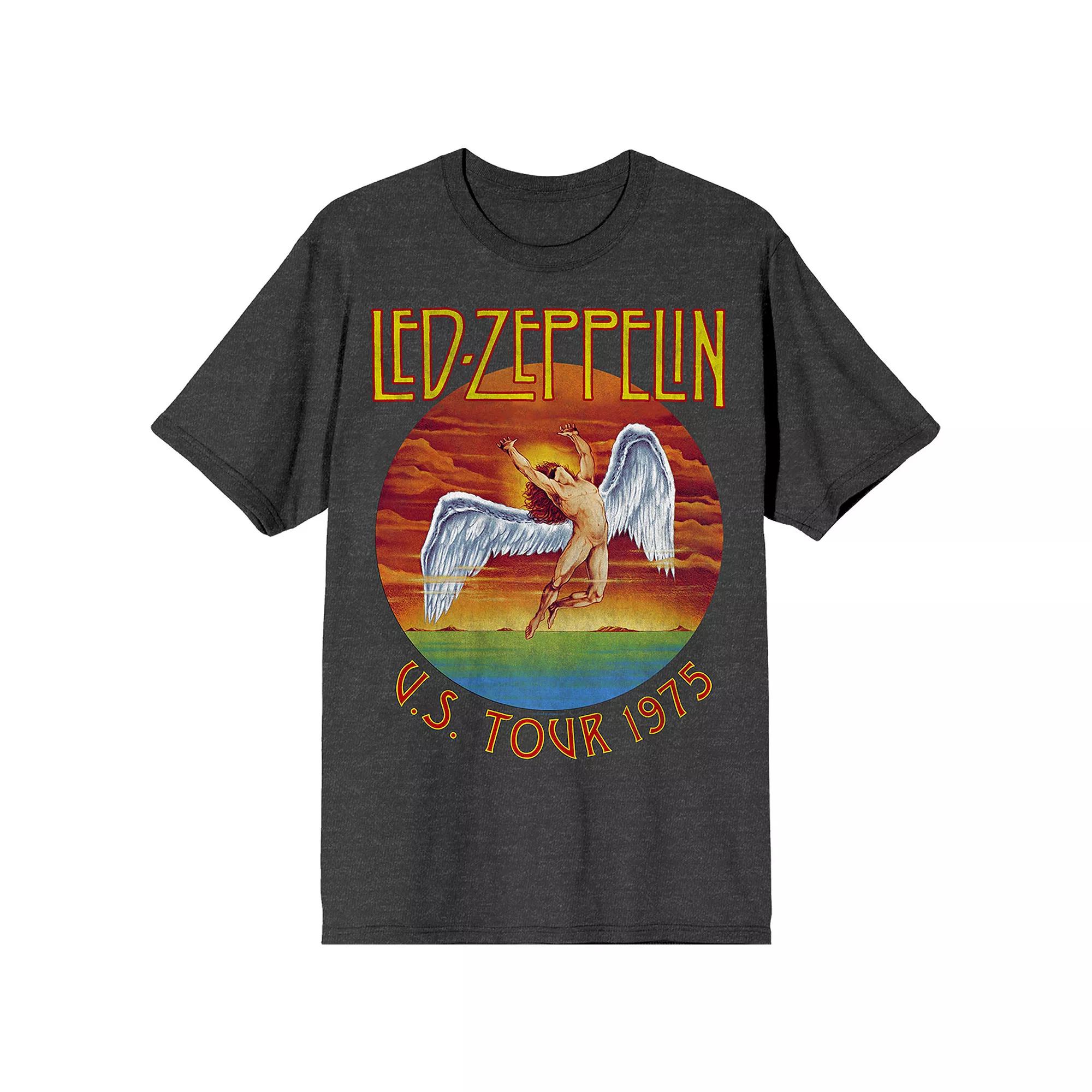 Men's Led Zeppelin 1975 U.S. Tour Icarus Graphic Tee,  Product Image