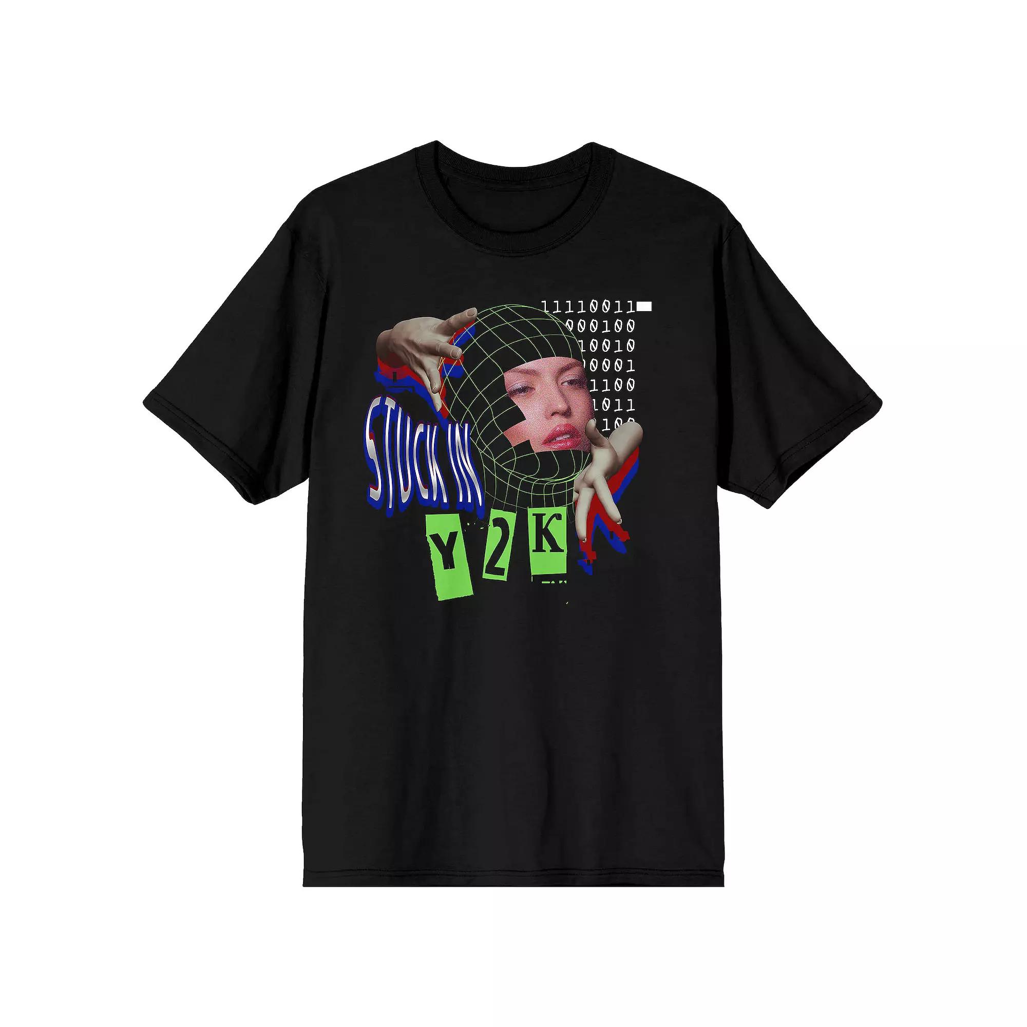Men's Low Poly Y2K Trend Stuck Tee,  Product Image