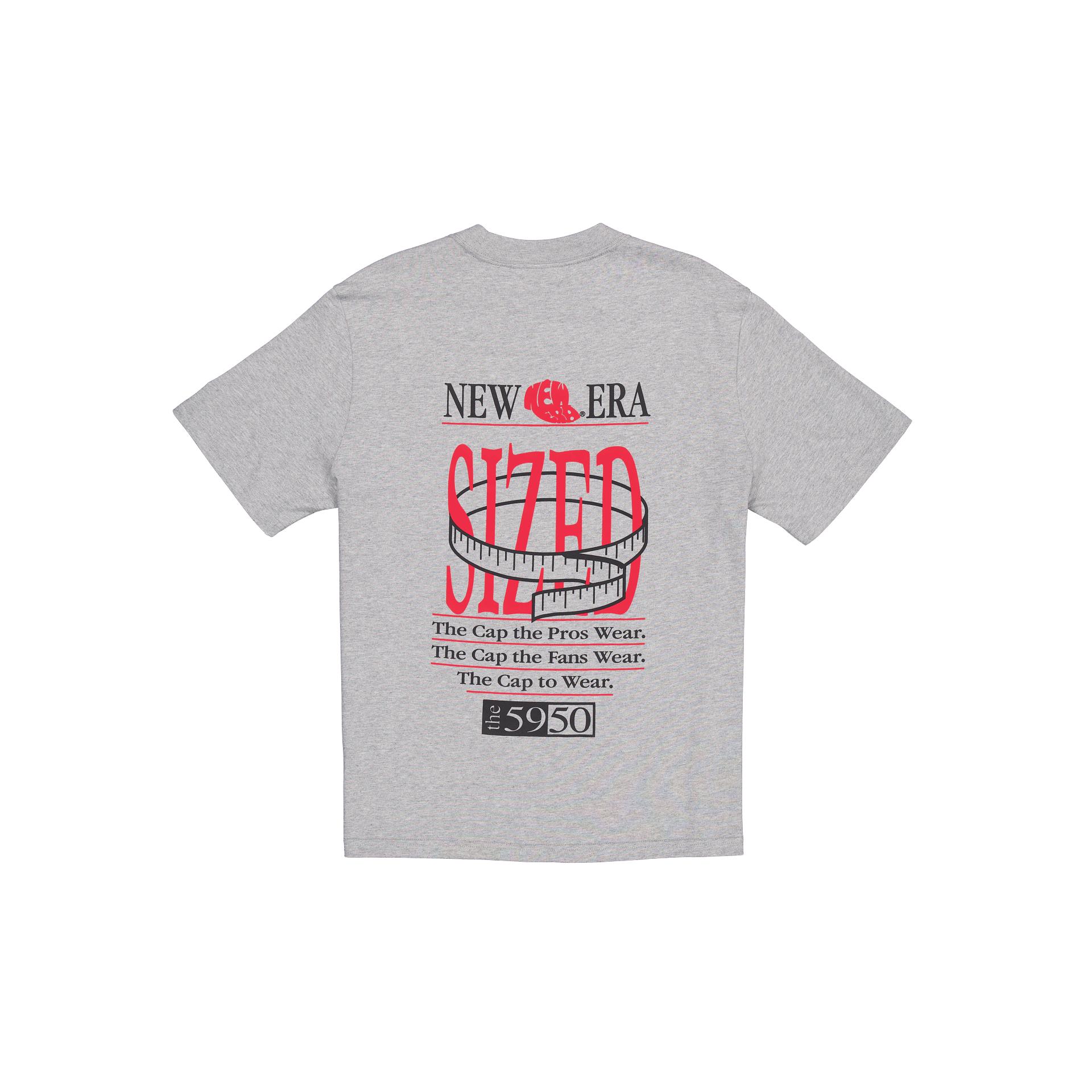 Sized Graphic Heather Gray T-Shirt Male Product Image