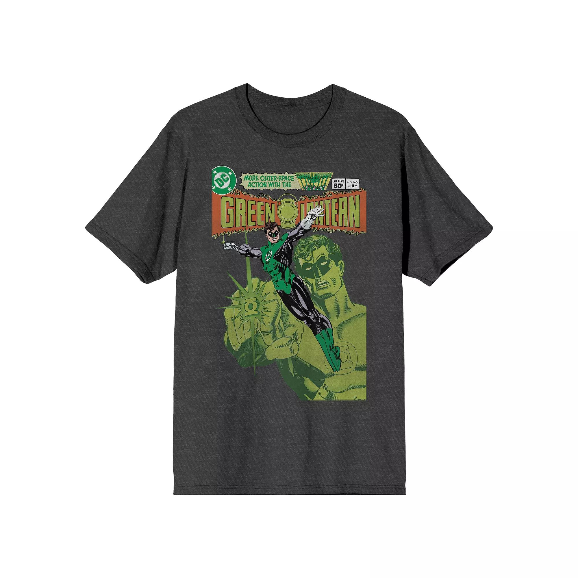 Mens DC Comics Green Lantern Magazine Cover Graphic Tee Product Image