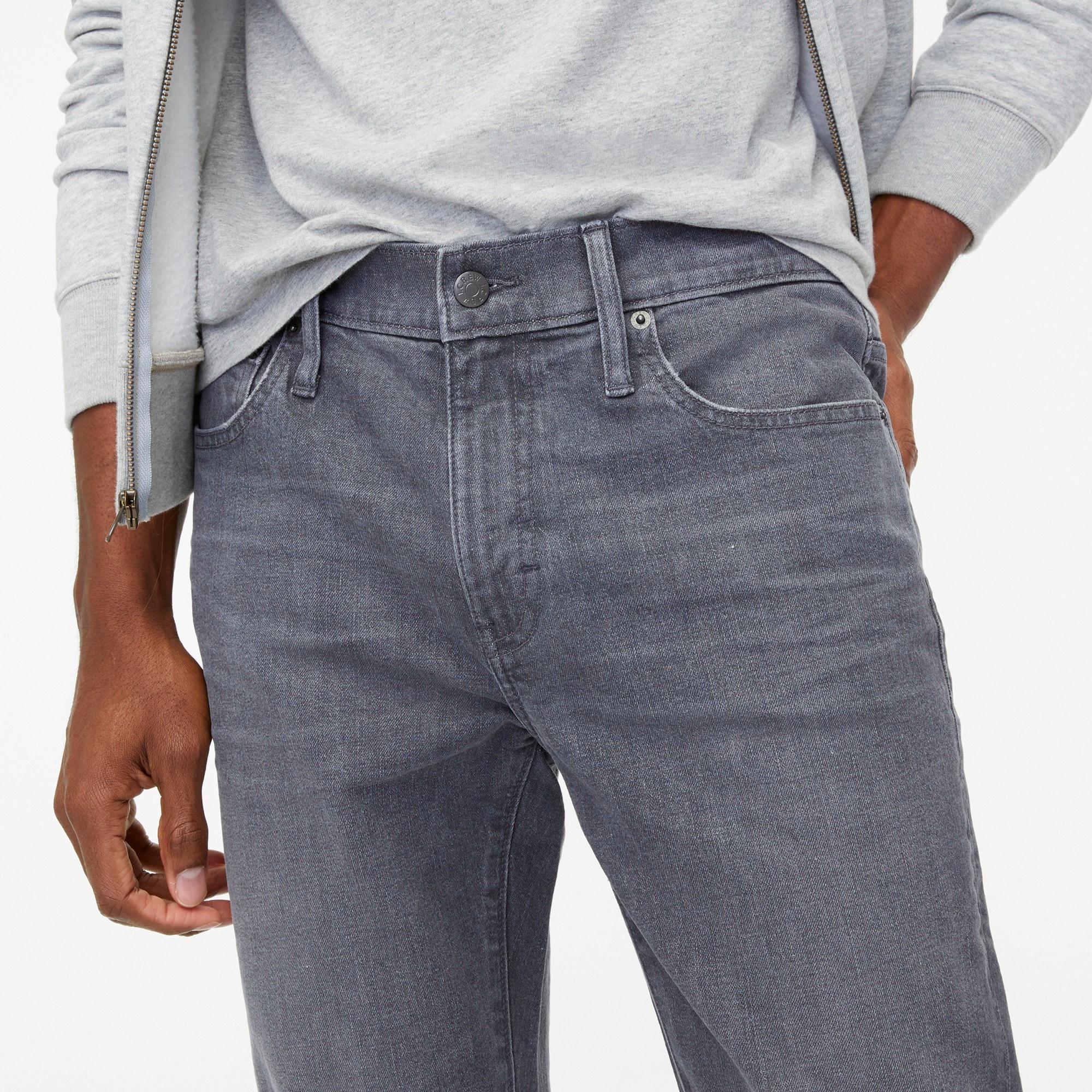 Slim-fit grey jean in signature flex Product Image