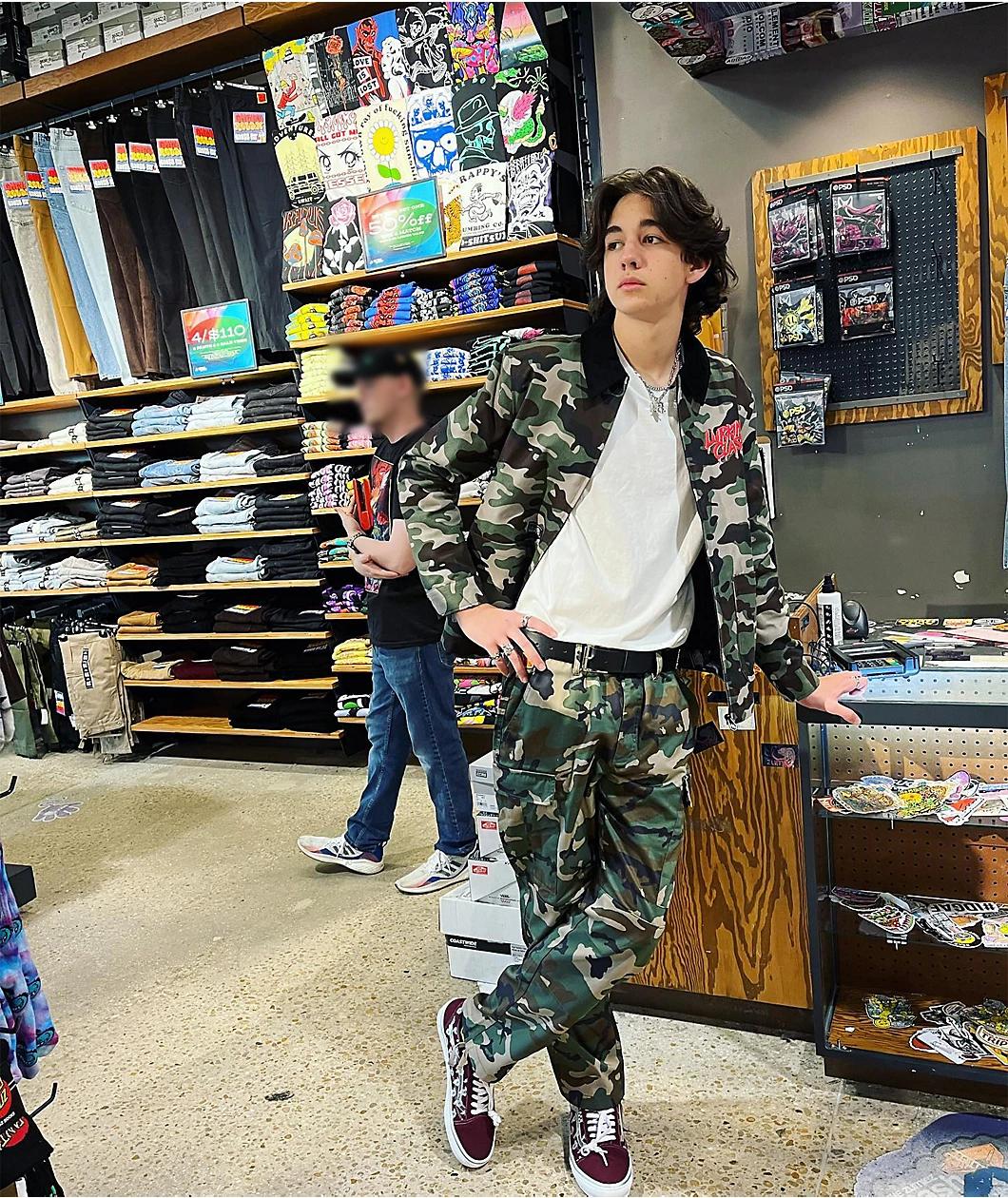Empyre Loose Fit Camo Cargo Skate Pants Product Image