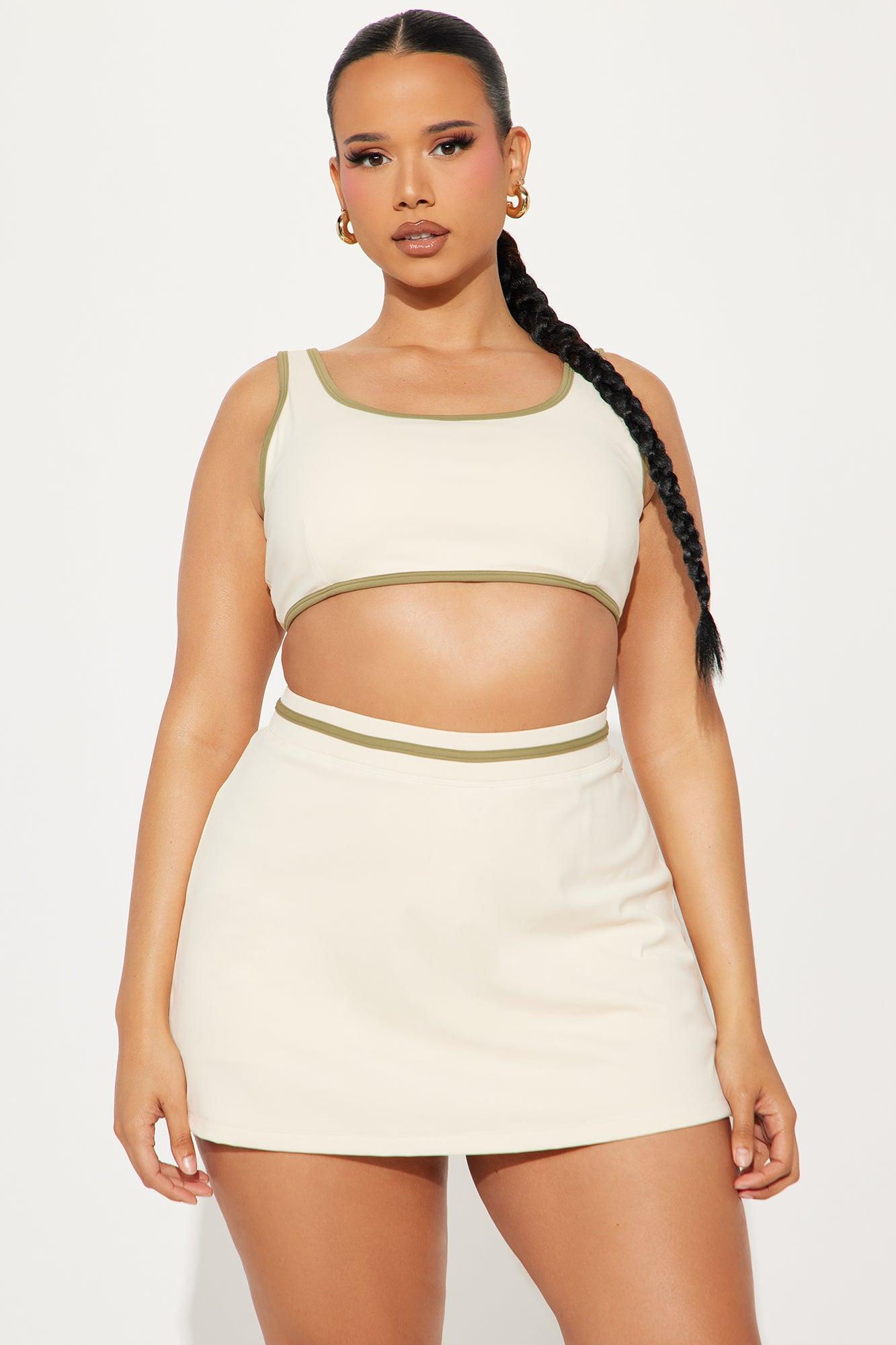 Cami Active Skirt Set - Cream Product Image