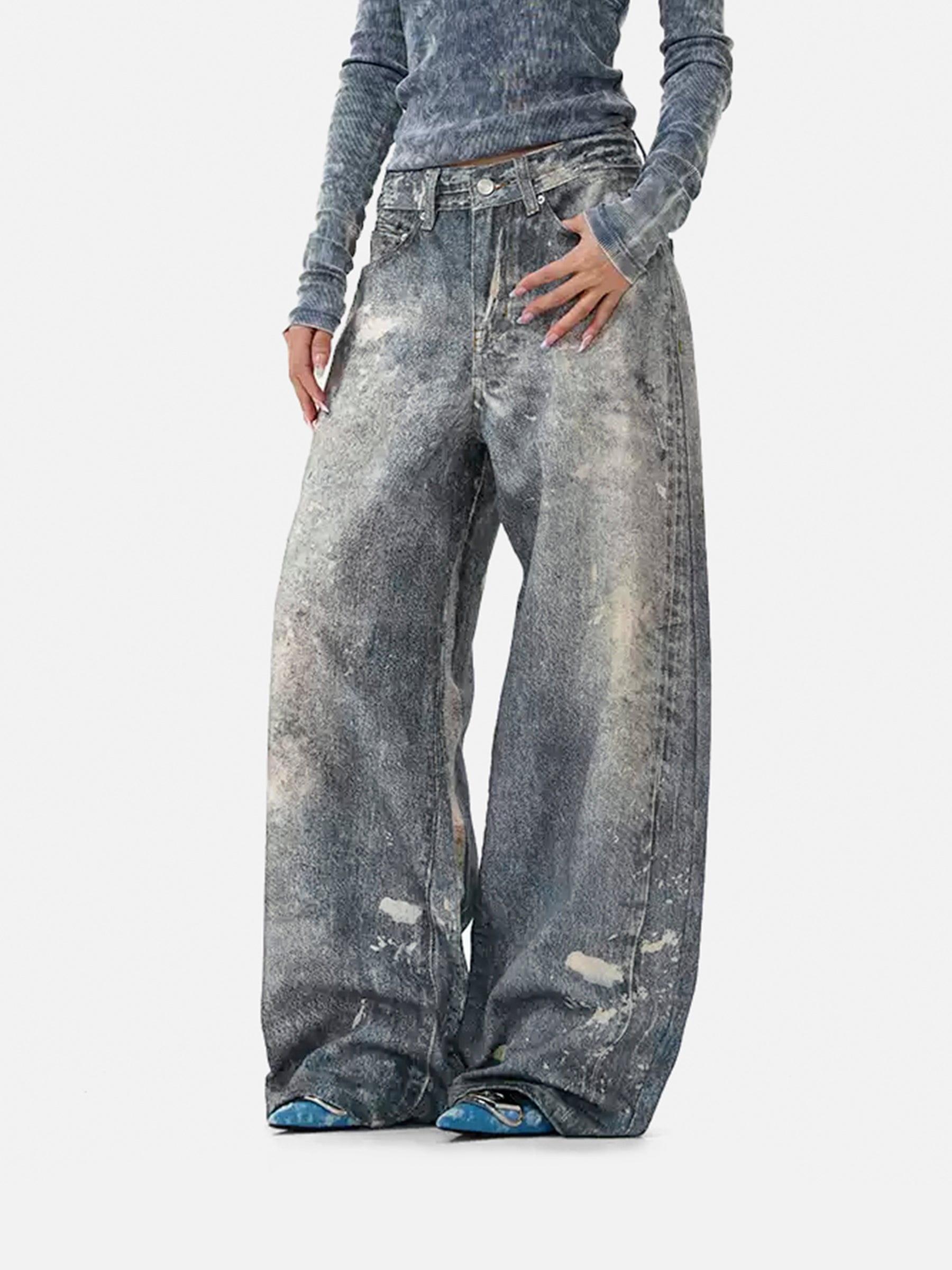 Aelfric Eden Baggy Vintage Washed Jeans Product Image
