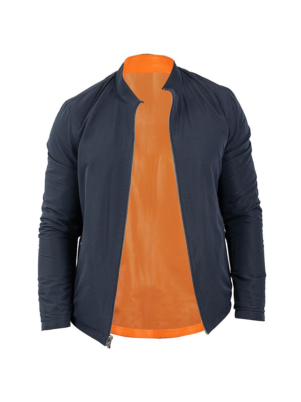 Mens Leather Reverse Jacket Product Image