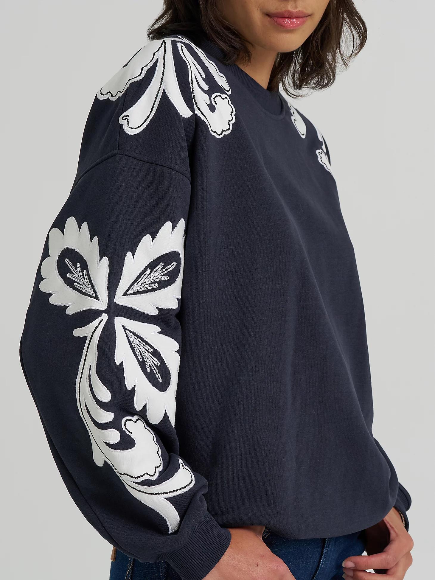 Women's Applique Sweatshirt in Dark Product Image