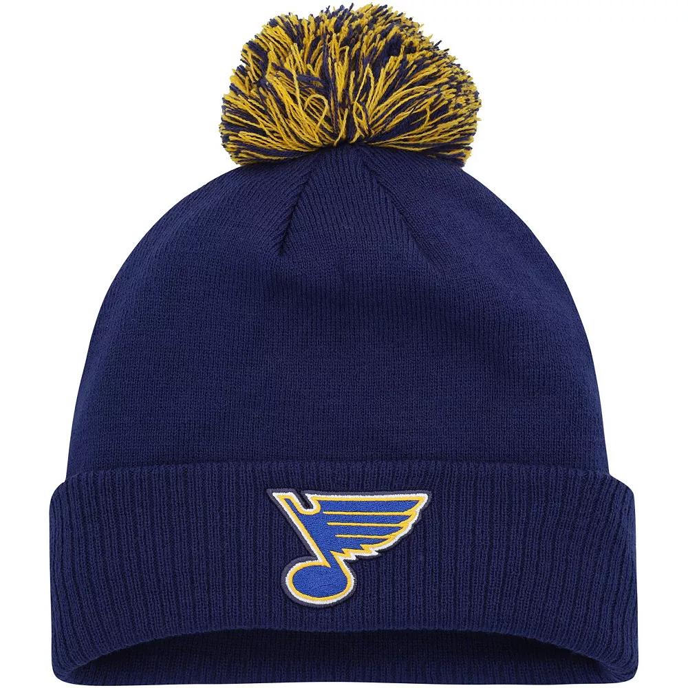 Men's adidas Blue St. Louis Blues COLD.RDY Cuffed Knit Hat with Pom Product Image