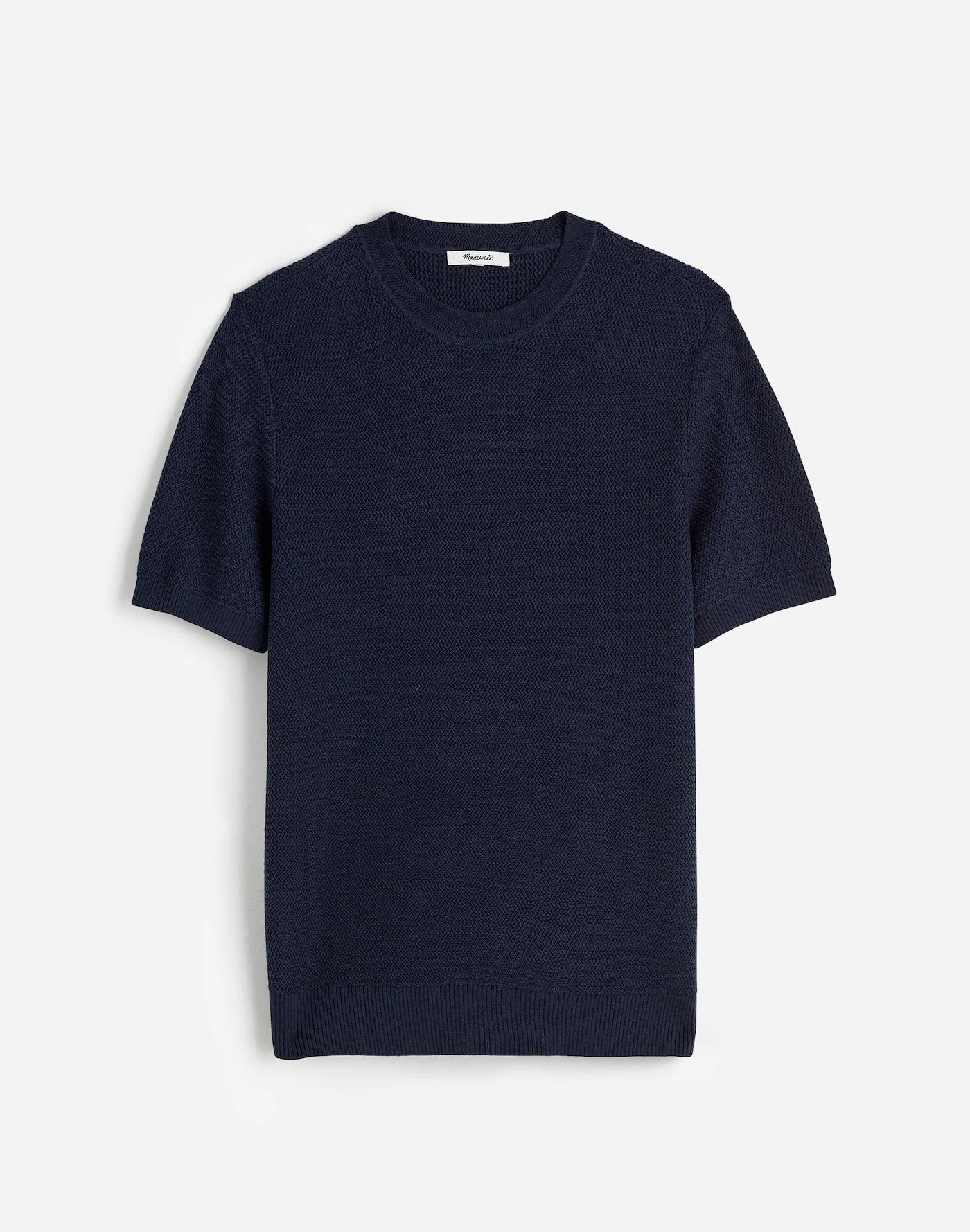 Zig-Zag Stitch Sweater Tee Product Image