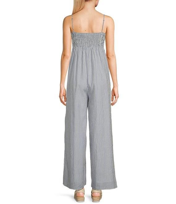 Sadie & Sage Sands Woven Thinstripe Jumpsuit Product Image