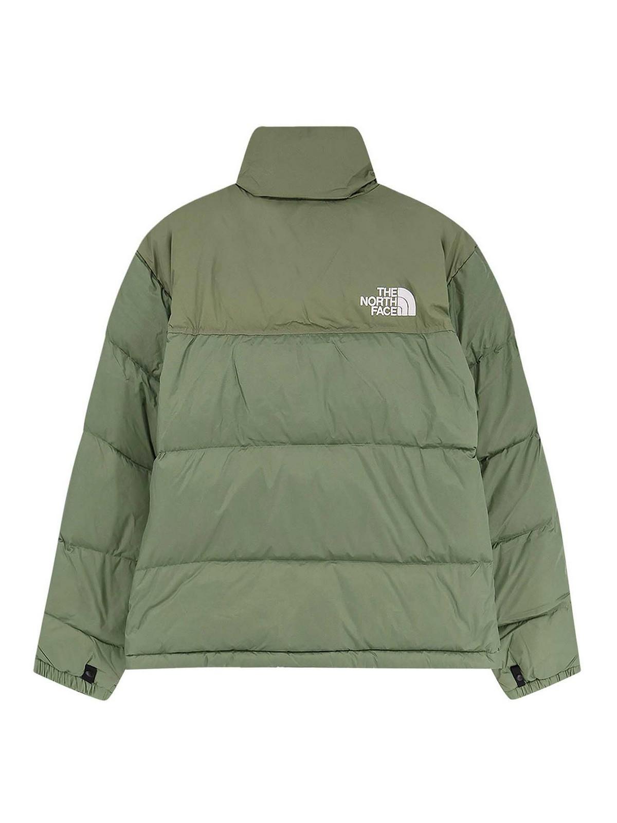 THE NORTH FACE Retro Nuptse 1996 Bark Mist Down Jacket In Green Product Image