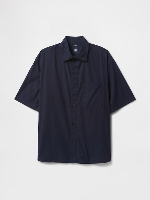 Organic Cotton Oversized Poplin Shirt Product Image