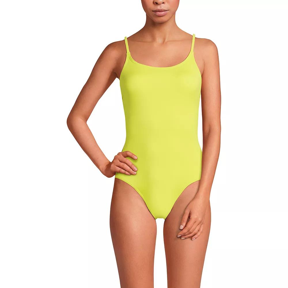 Women's Lands' End Chlorine Resistant Tugless One-Piece Swimsuit,  Product Image