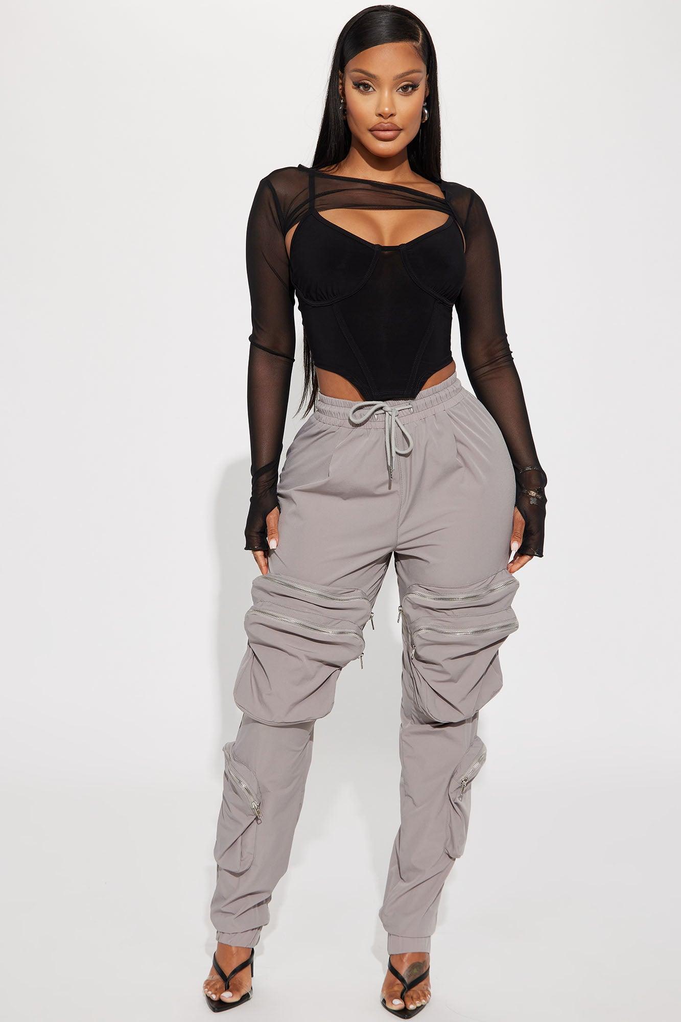 Molly Mesh Top - Black Product Image