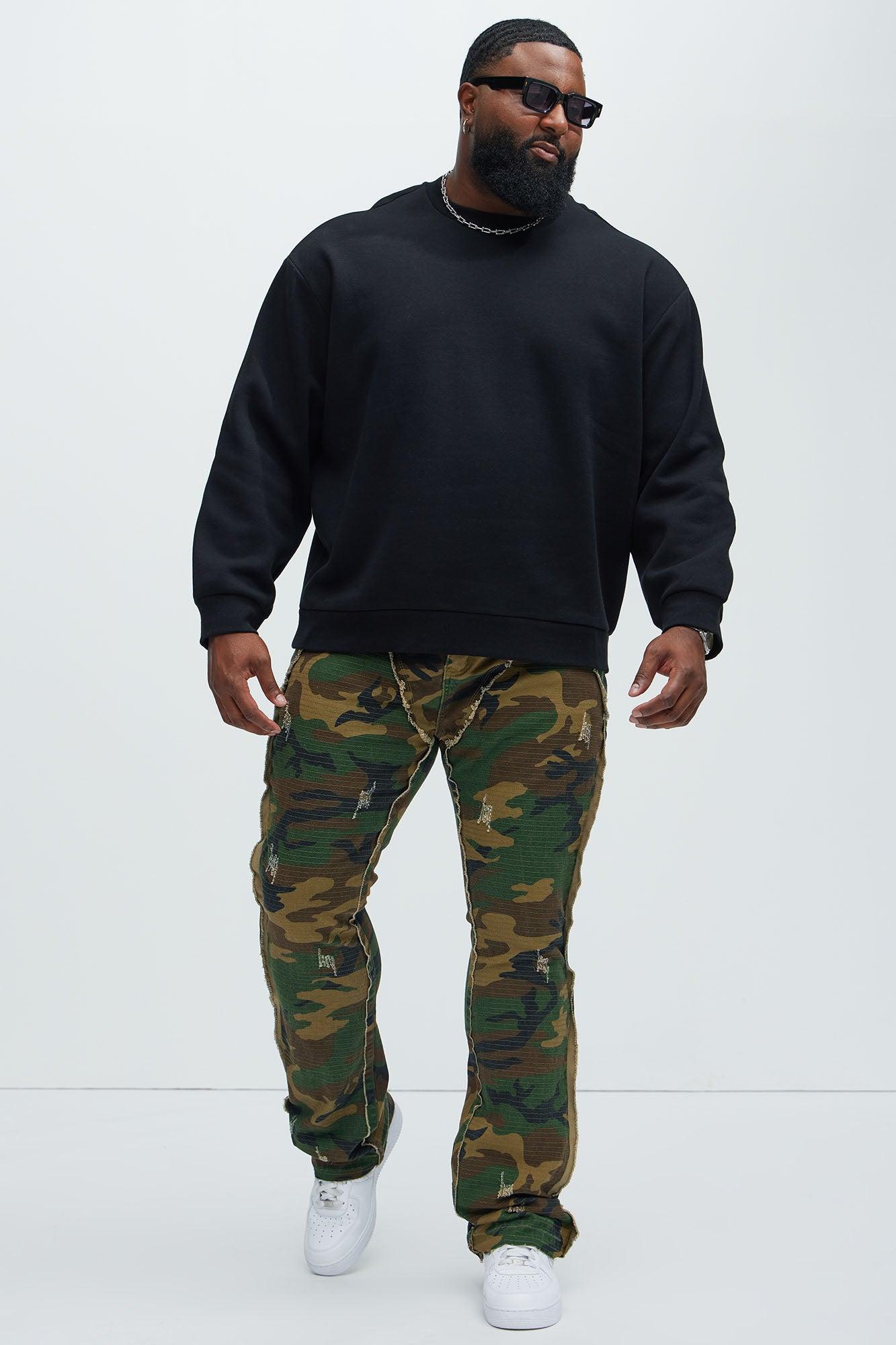 Tyson Crew Neck Sweatshirt - Black Product Image