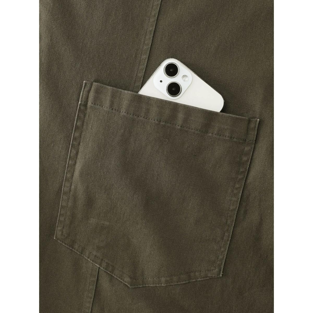 Plus Size Full-Zipper V-Neck Sleeveless Midi Dress ArmyGreen Women Leisure V-neck Sleeveless Curvy BloomChic 28/5X Product Image