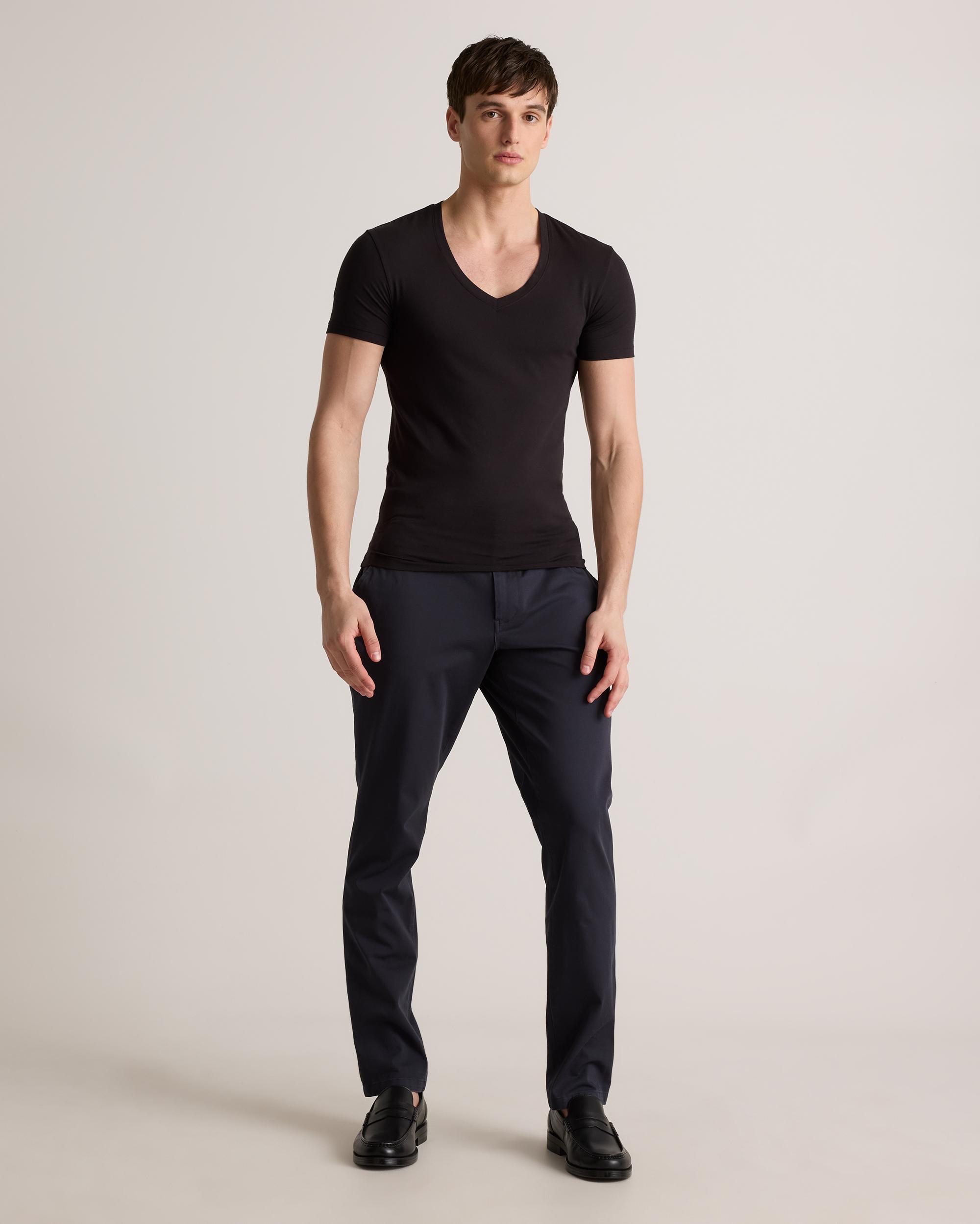 Quince | Men's Soft Stretch V-Neck Undershirt Tencel Product Image