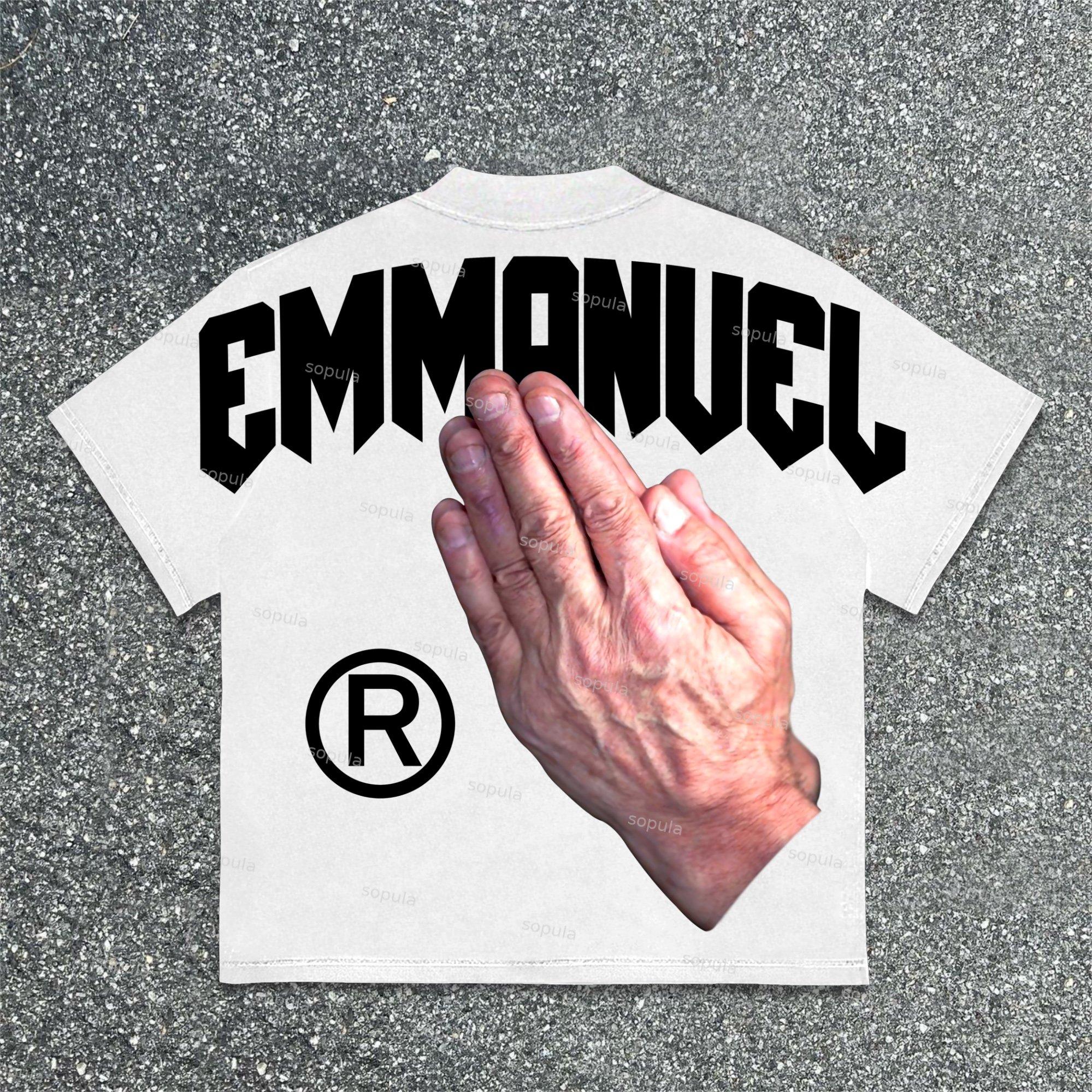 Sopula God Is With Me Graphics Cotton T-Shirt Product Image