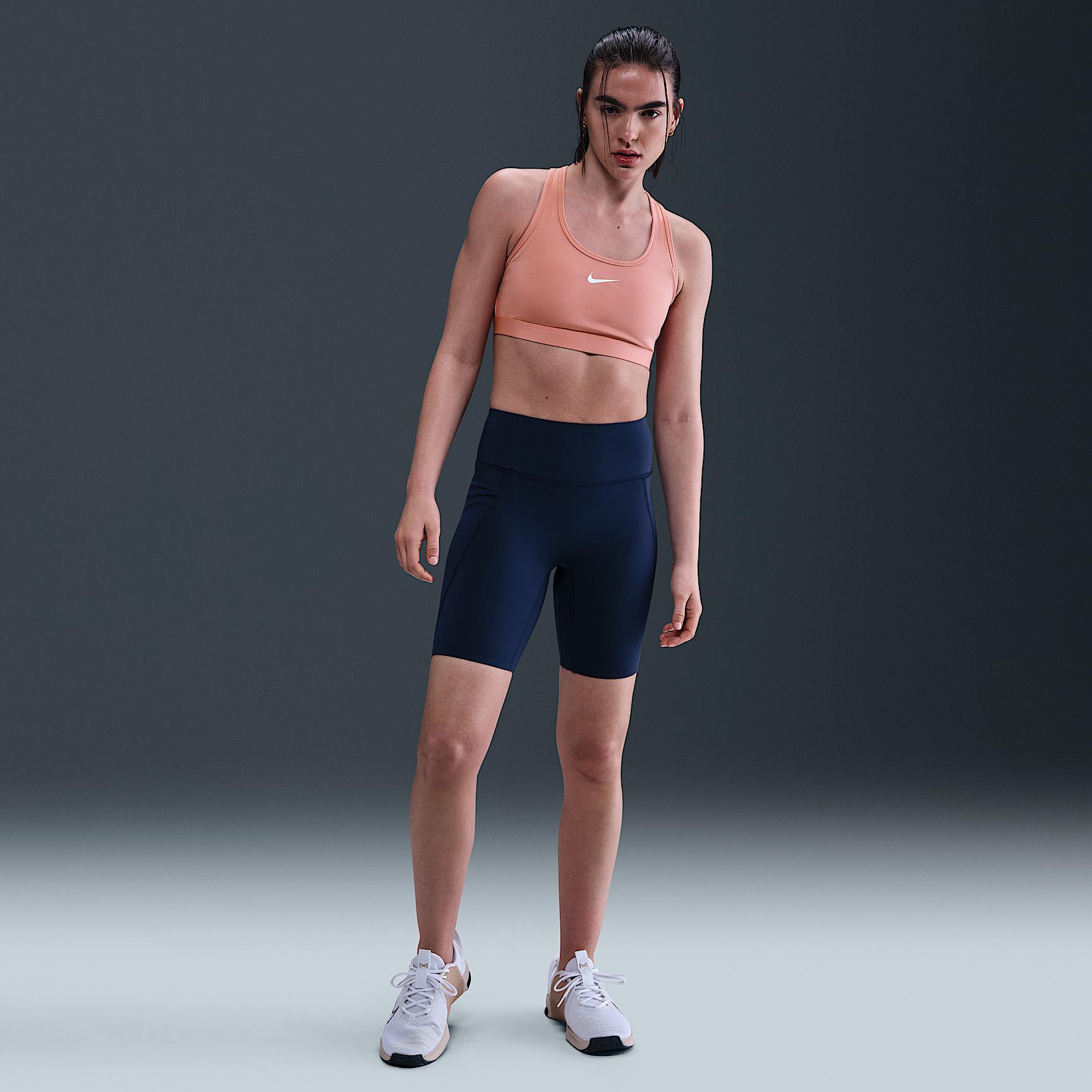 Nike Womens Swoosh Support Padded Sports Bra | DX6821-017 Product Image