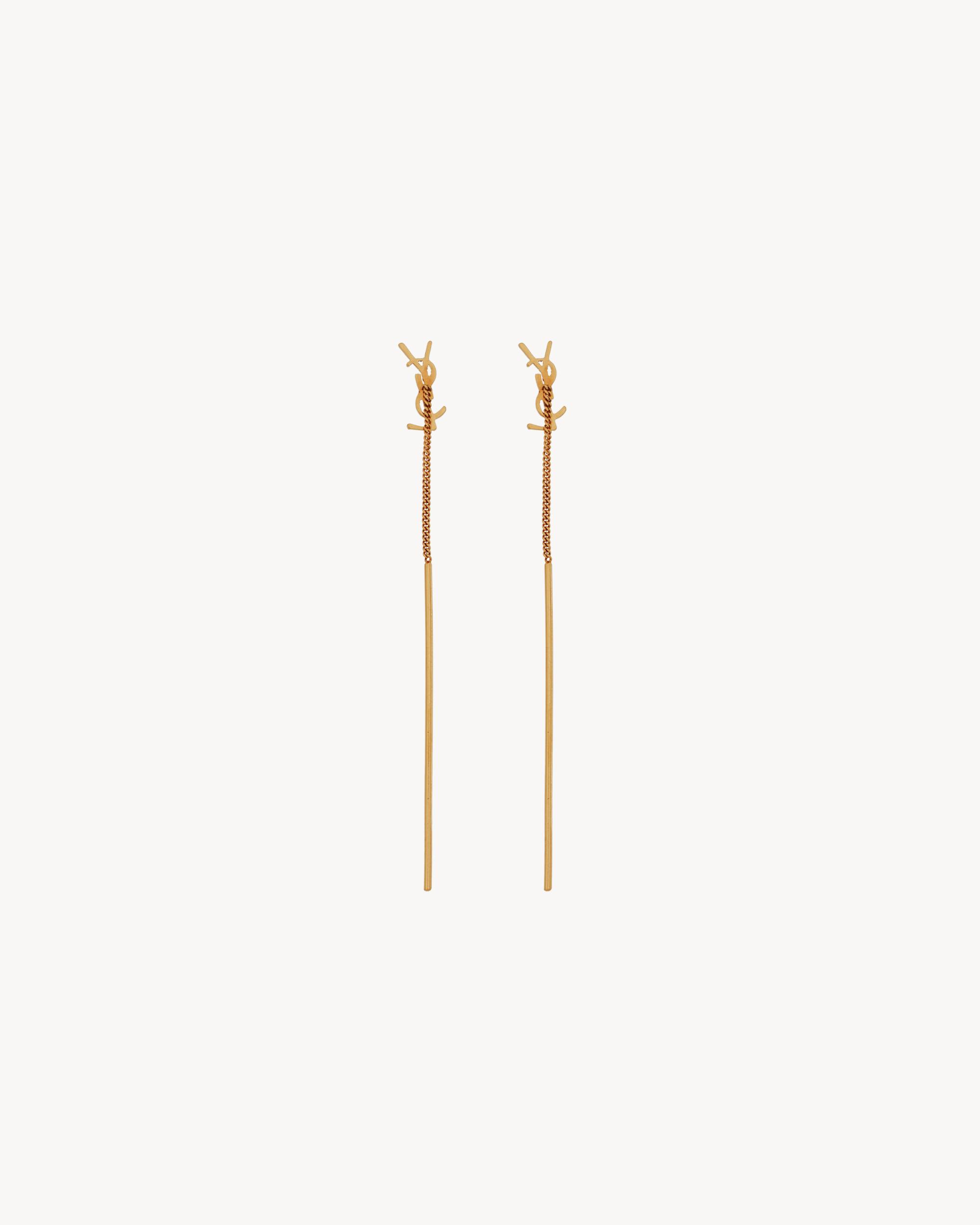 CASSANDRE threader earrings in metal Product Image