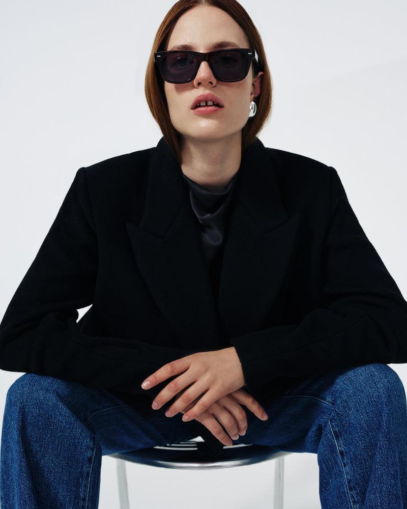 Cropped Wool Jacket Product Image