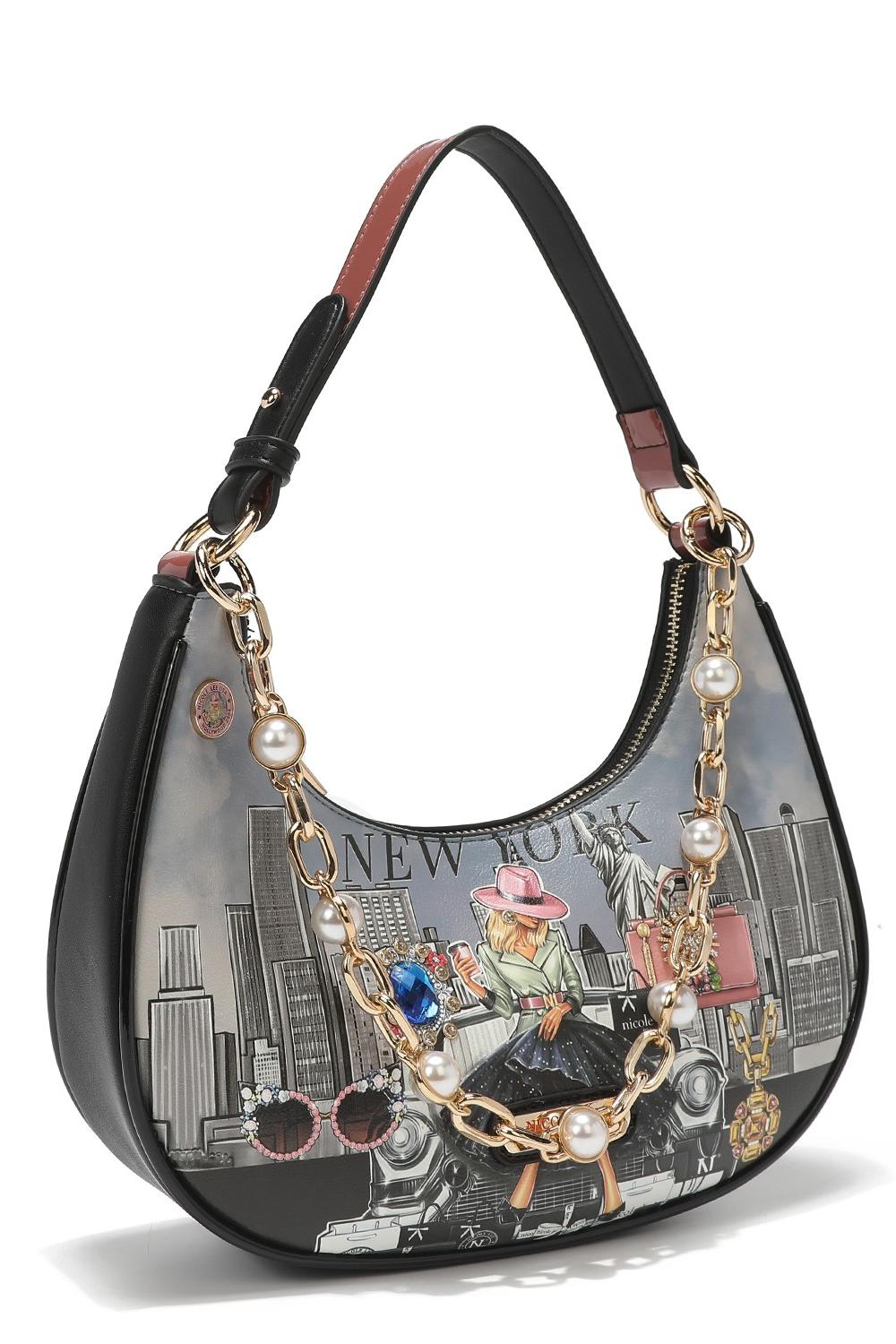 PEARL CHAIN LINK SHOULDER BAG Product Image