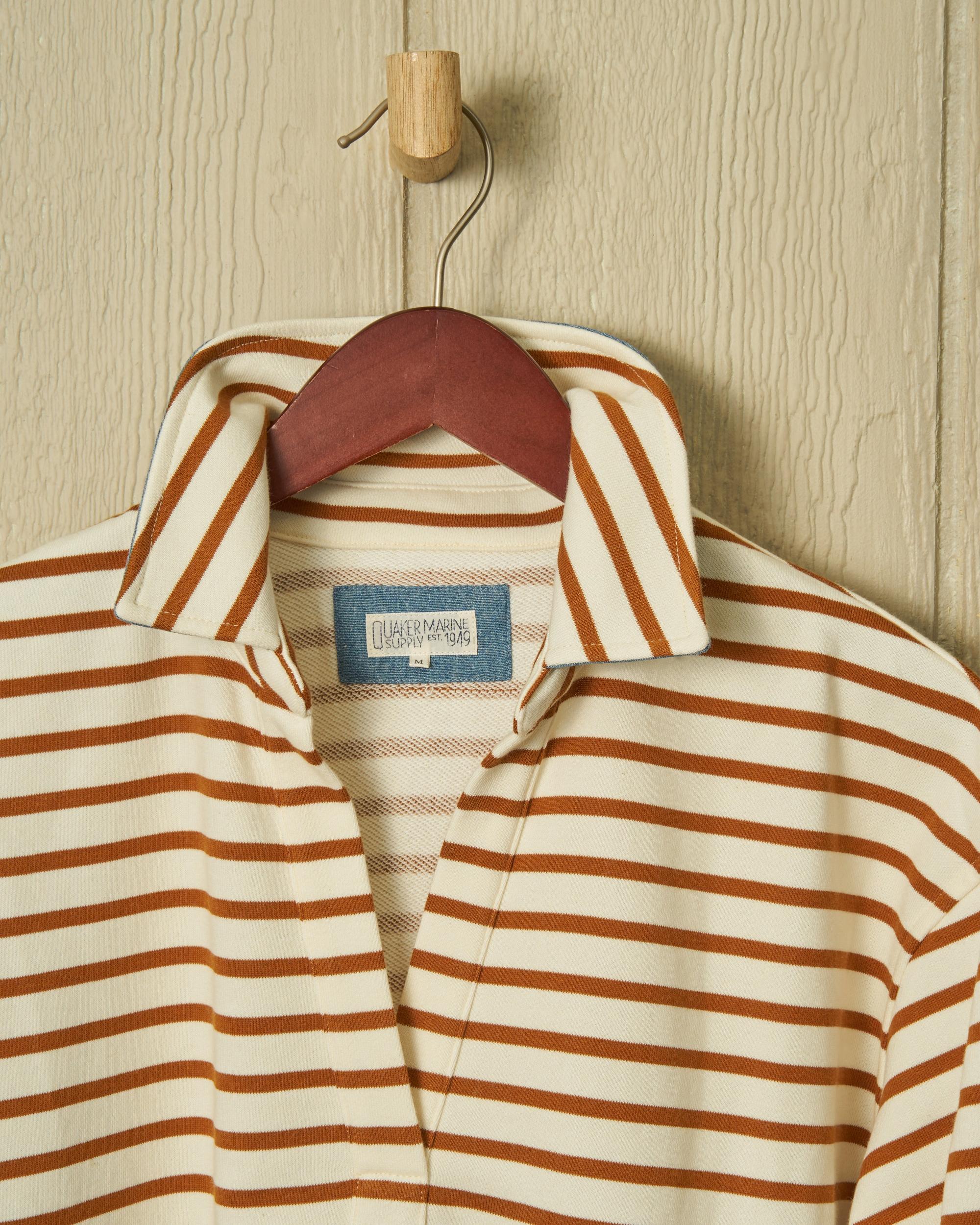 Inlet Pullover in Cream/Acorn Loopback Terry Product Image