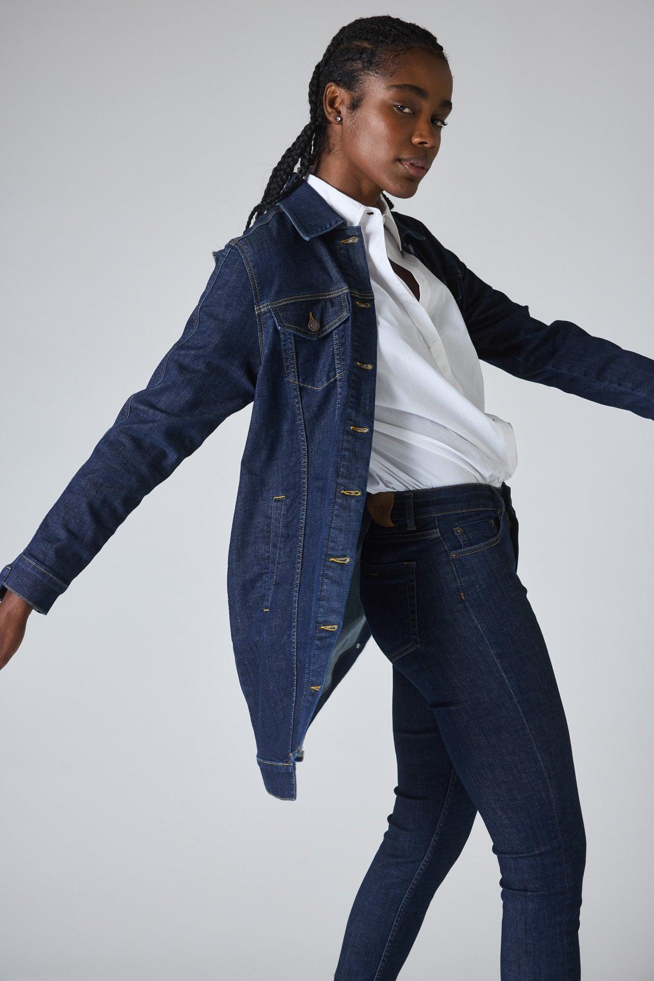Great Lengths Long  Denim Jacket Product Image