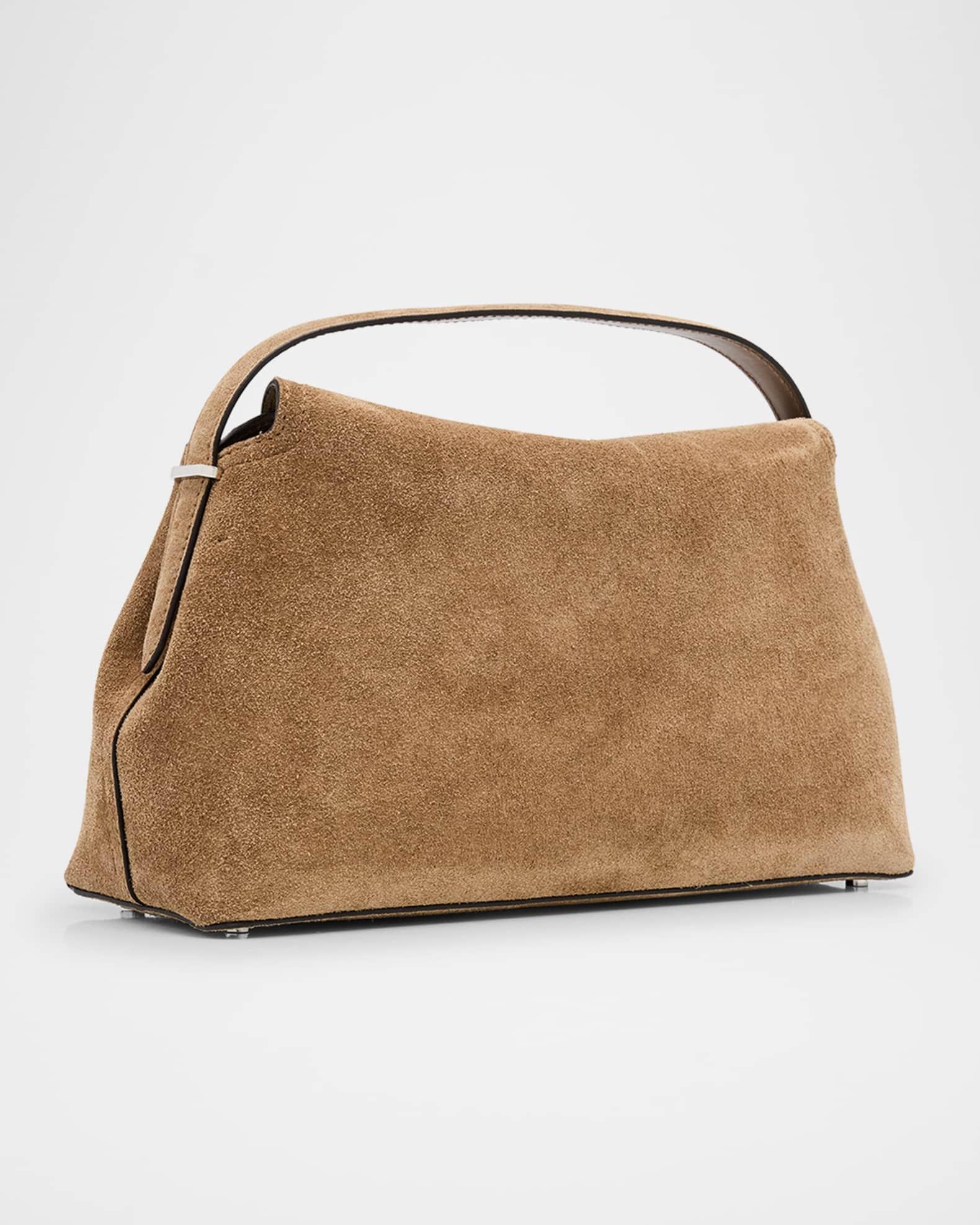 T Lock Suede Top-Handle Bag Product Image