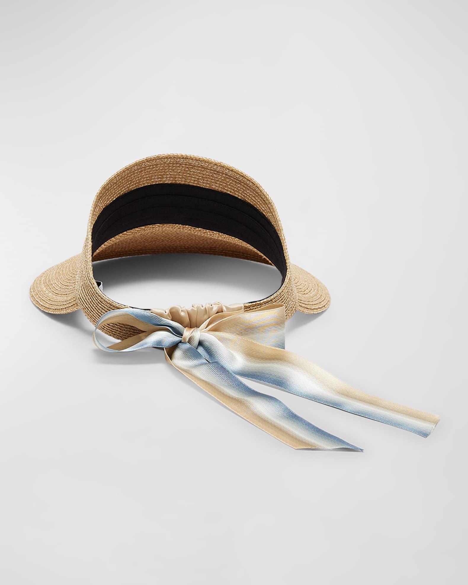 Ricky Braided Straw Visor  Product Image