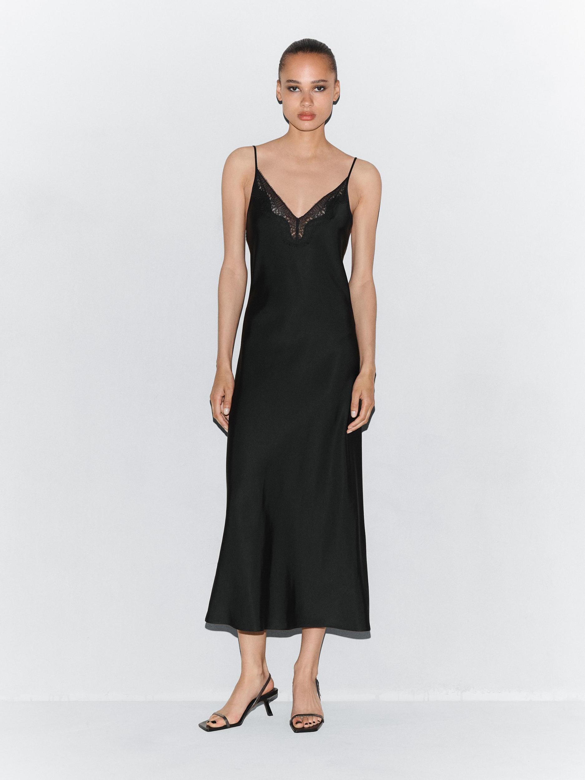 Long Satin Slip Dress Product Image