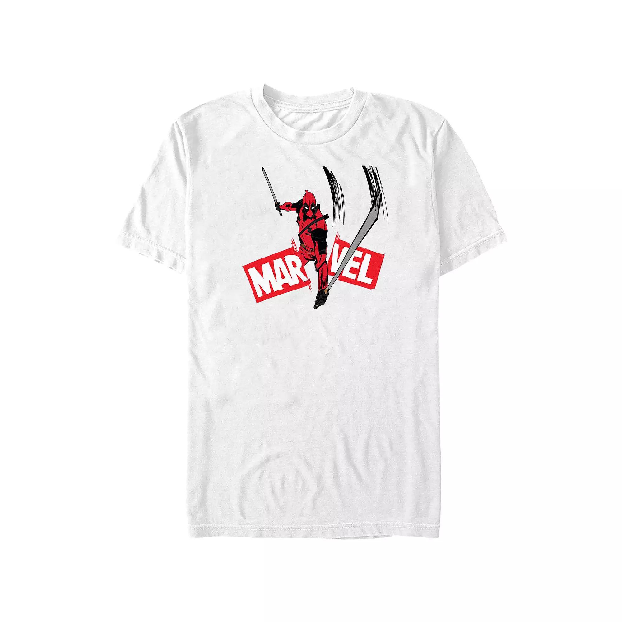 Men's Deadpool And Wolverine Logo Slash Graphic Tee,  Product Image