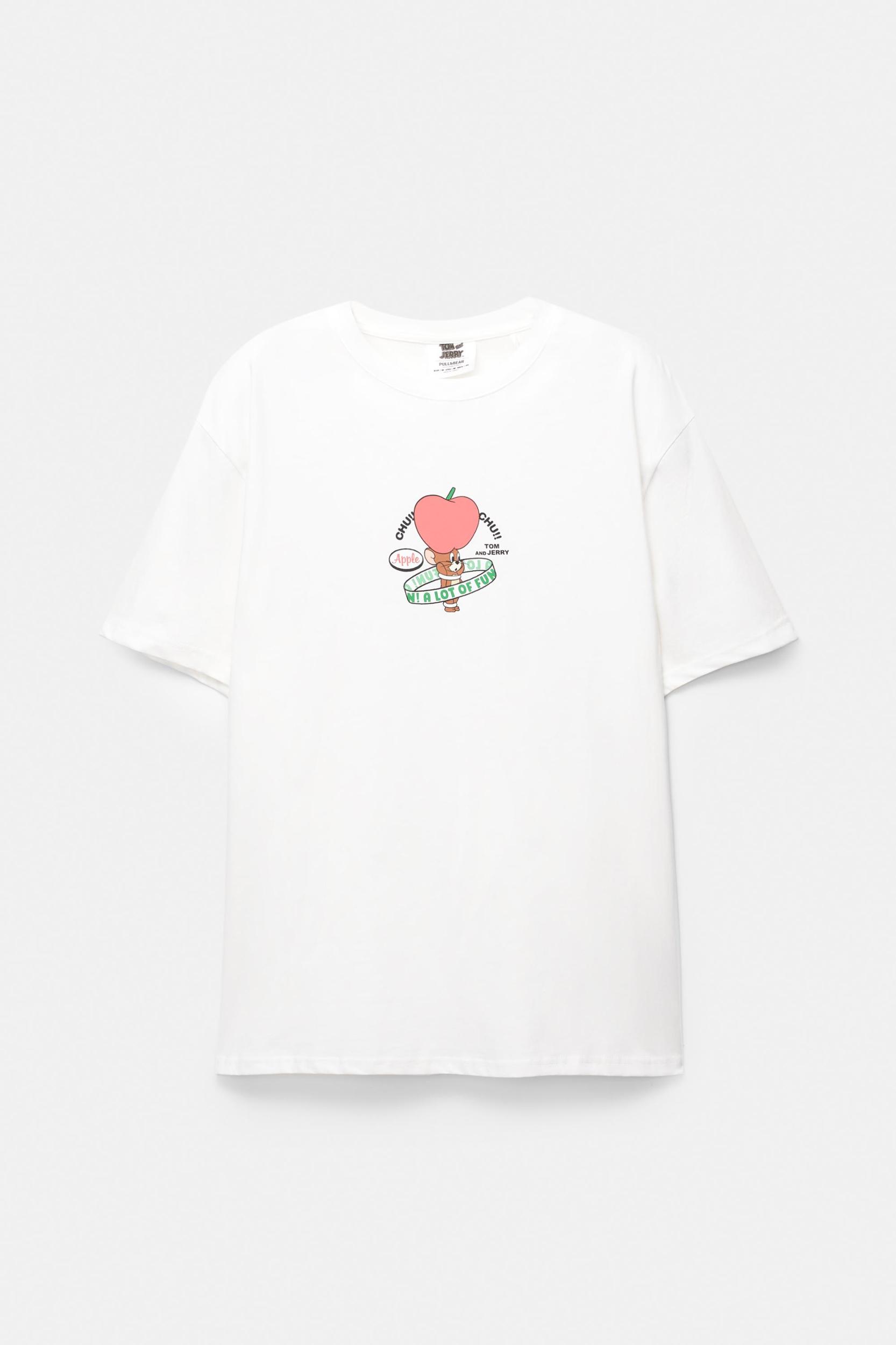 Tom and Jerry white T-shirt Product Image