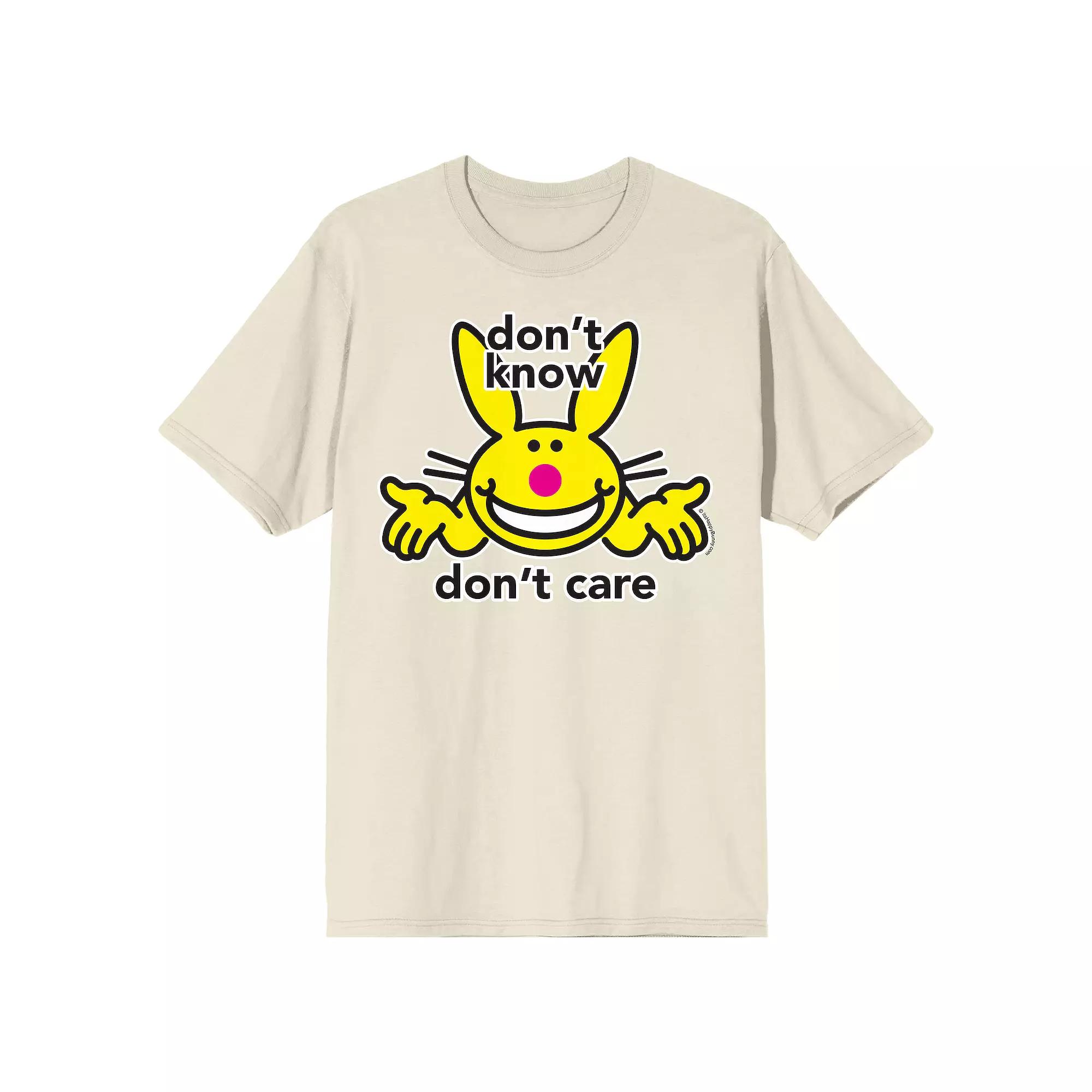 Men's Its Happy Bunny Don't Know Short Sleeve Graphic Tee,  Product Image