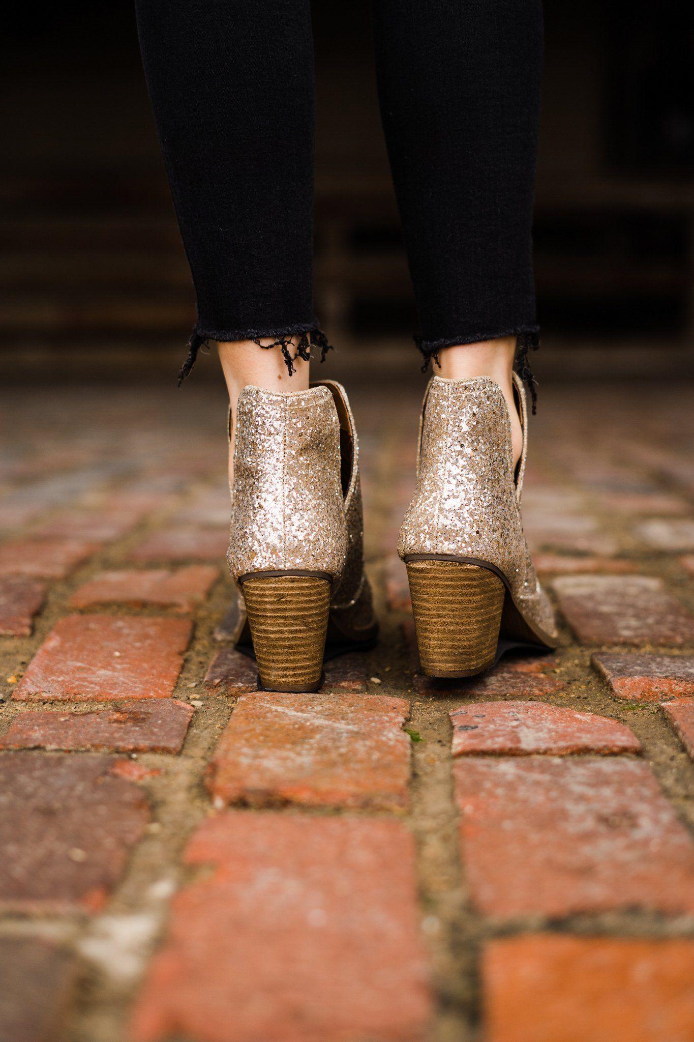 Fiera Booties in Gold (Online Exclusive) Product Image
