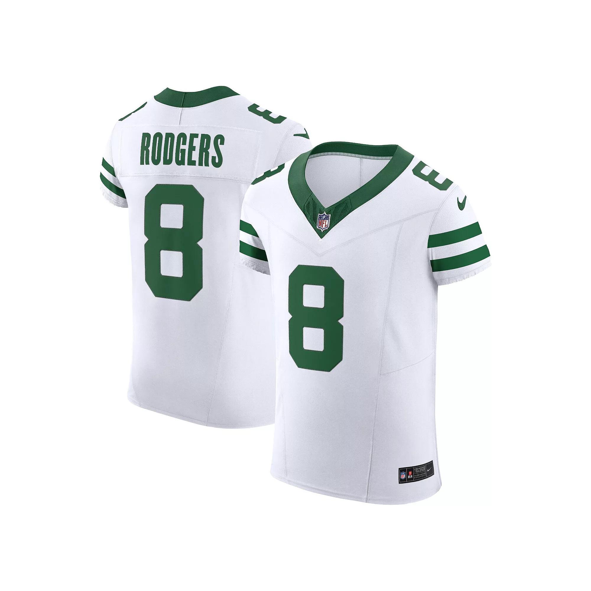 Men's Nike Aaron Rodgers Legacy White New York Jets Vapor F.U.S.E. Elite Jersey, Size: 40 Product Image