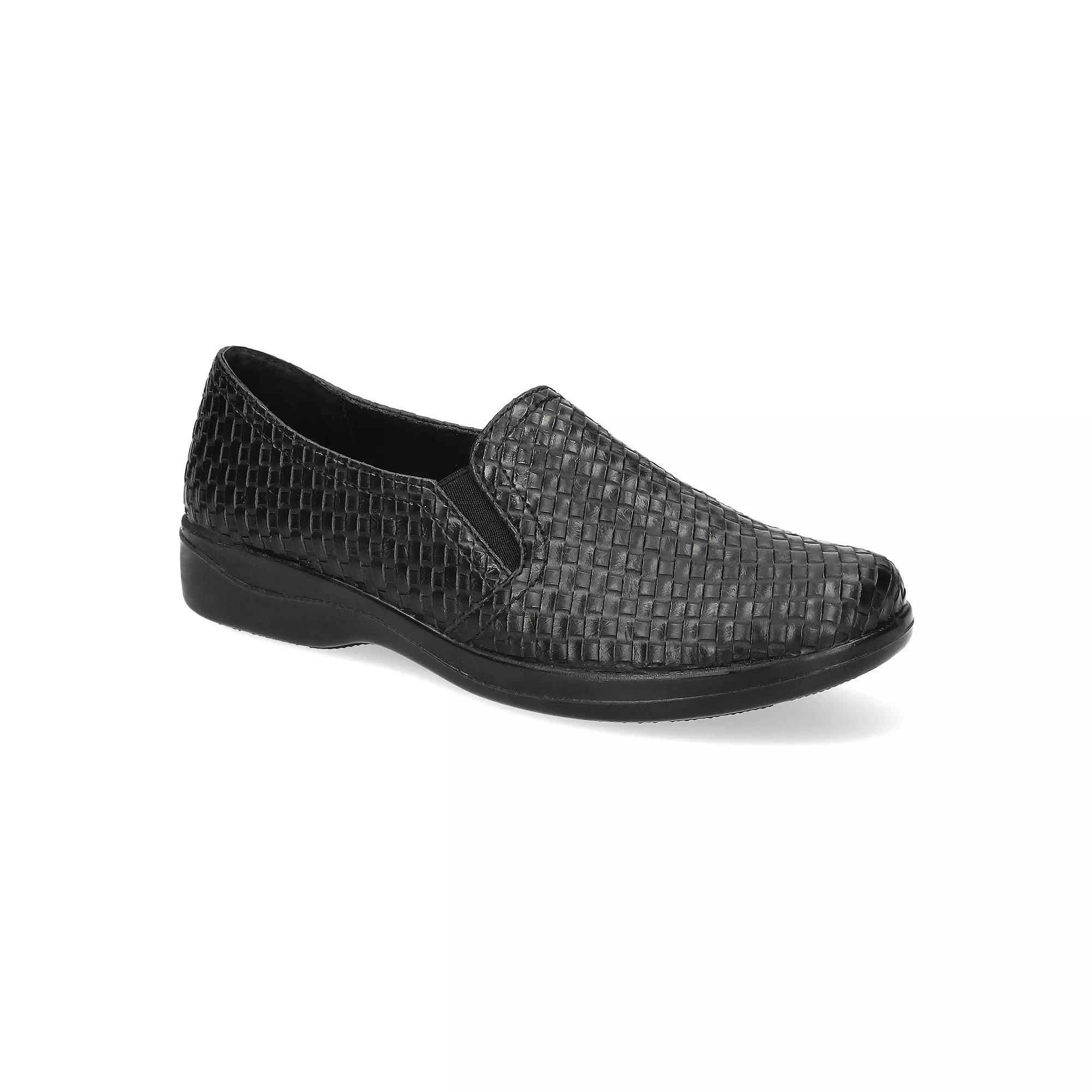 Easy Street Eternity Women's Woven Comfort Flats, Size: 9 Wide, Black Woven Product Image