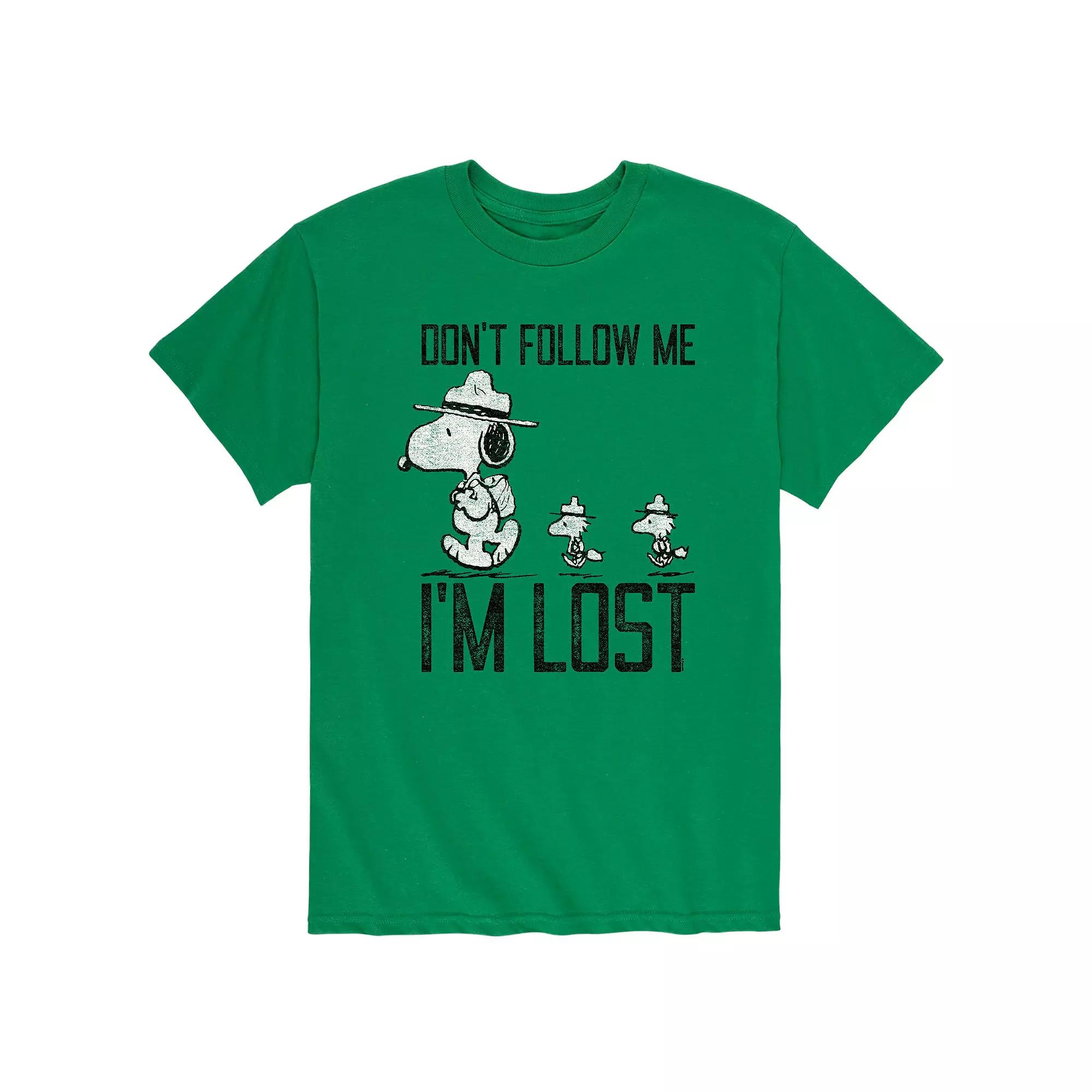 Men's Peanuts Snoopy Don't Follow Me Tee,  Product Image