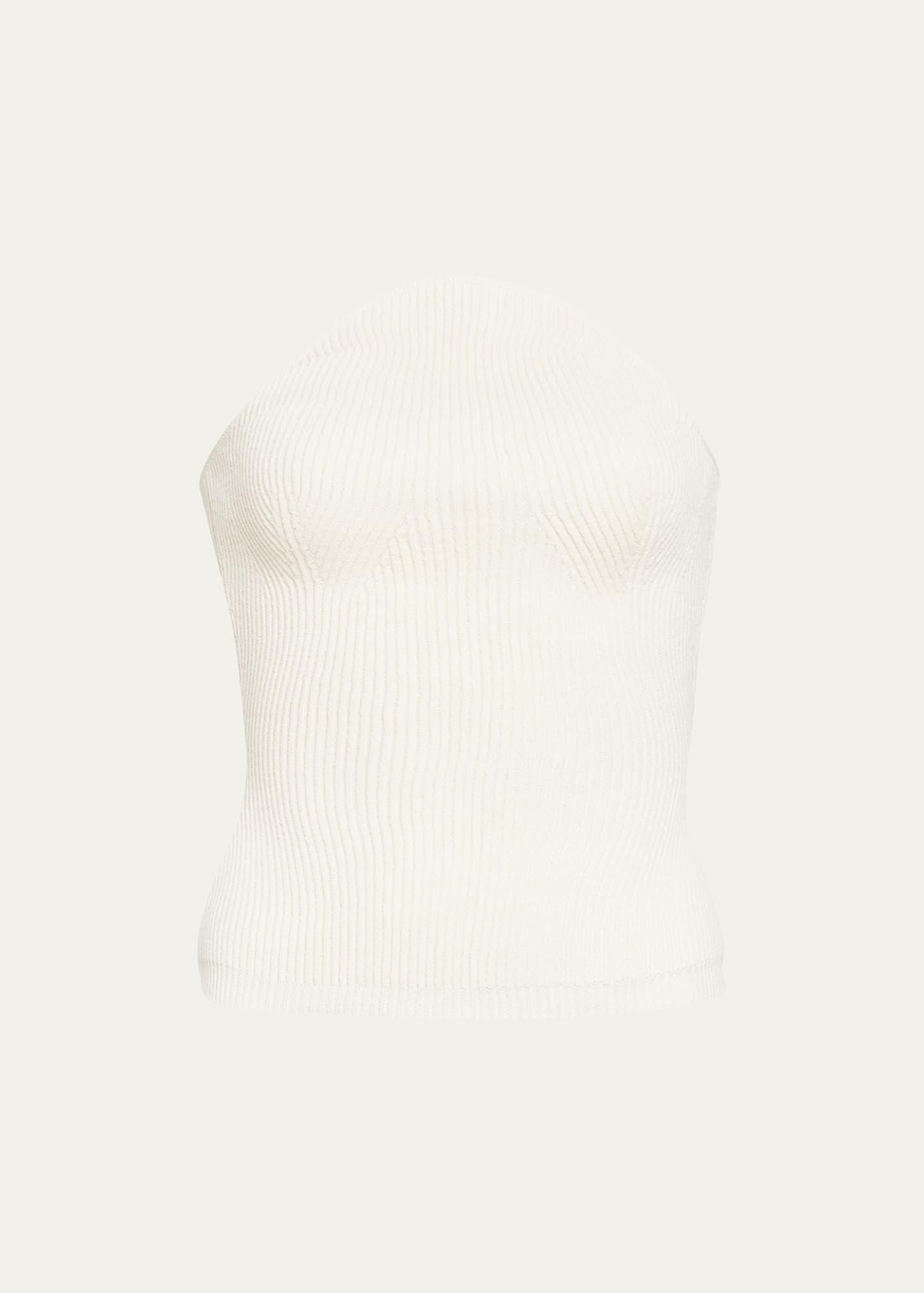Jericho Ribbed Strapless Top Product Image