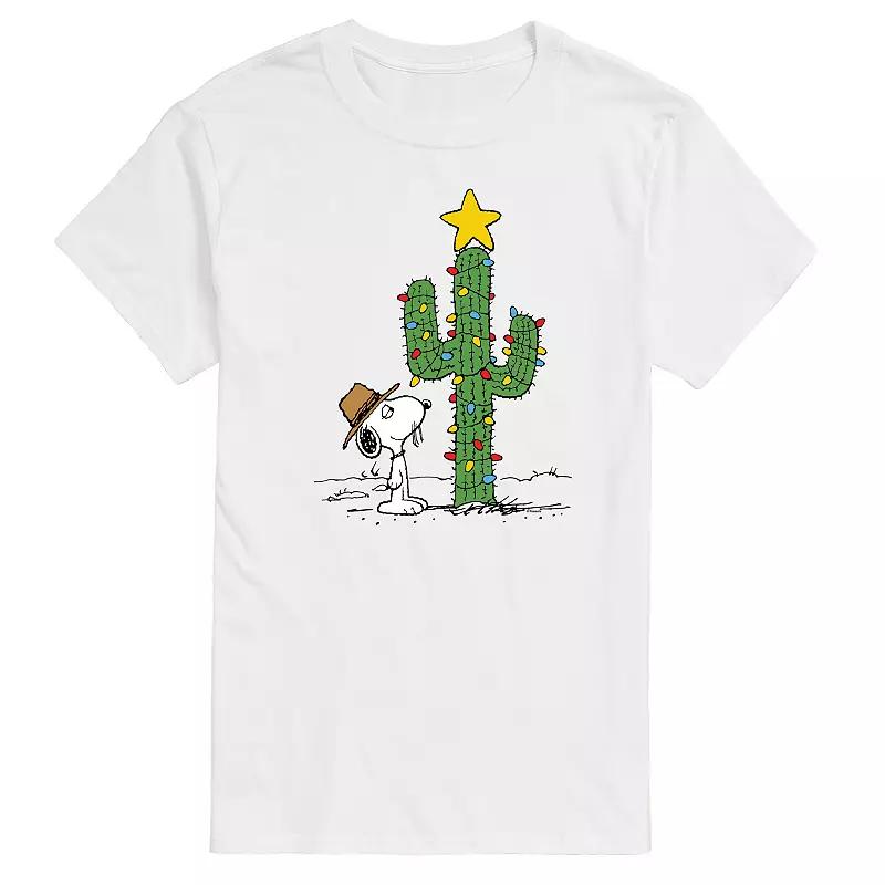 Big & Tall Peanuts Spike Joe Cactus Christmas Graphic Tee, Men's,  Product Image