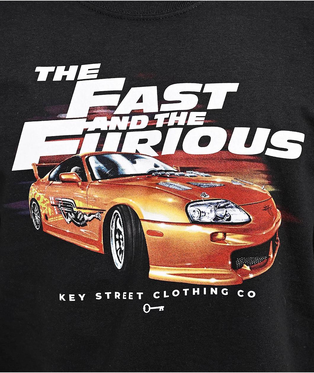 Key Street x Fast & Furious Brian's Car Black T-Shirt  Product Image