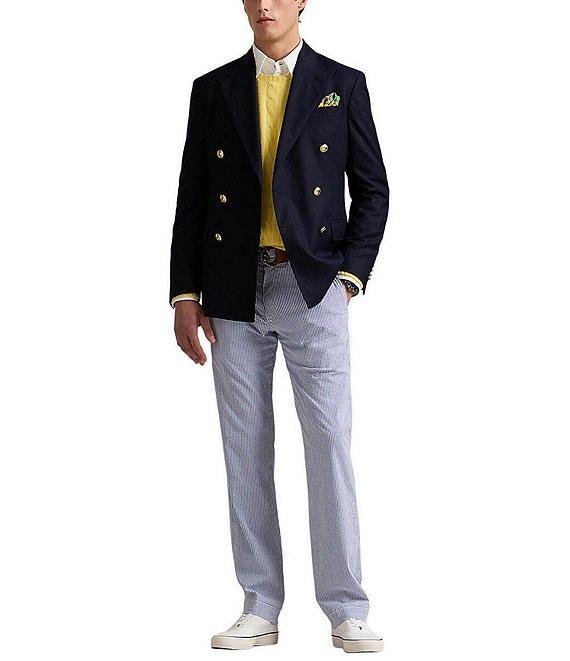 Polo Ralph Lauren Stretch Straight Fit Seersucker Pants Product Image