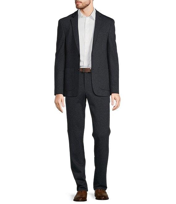Murano Alex Slim Fit Suit Separates Flat Front Knit Dress Pants Product Image